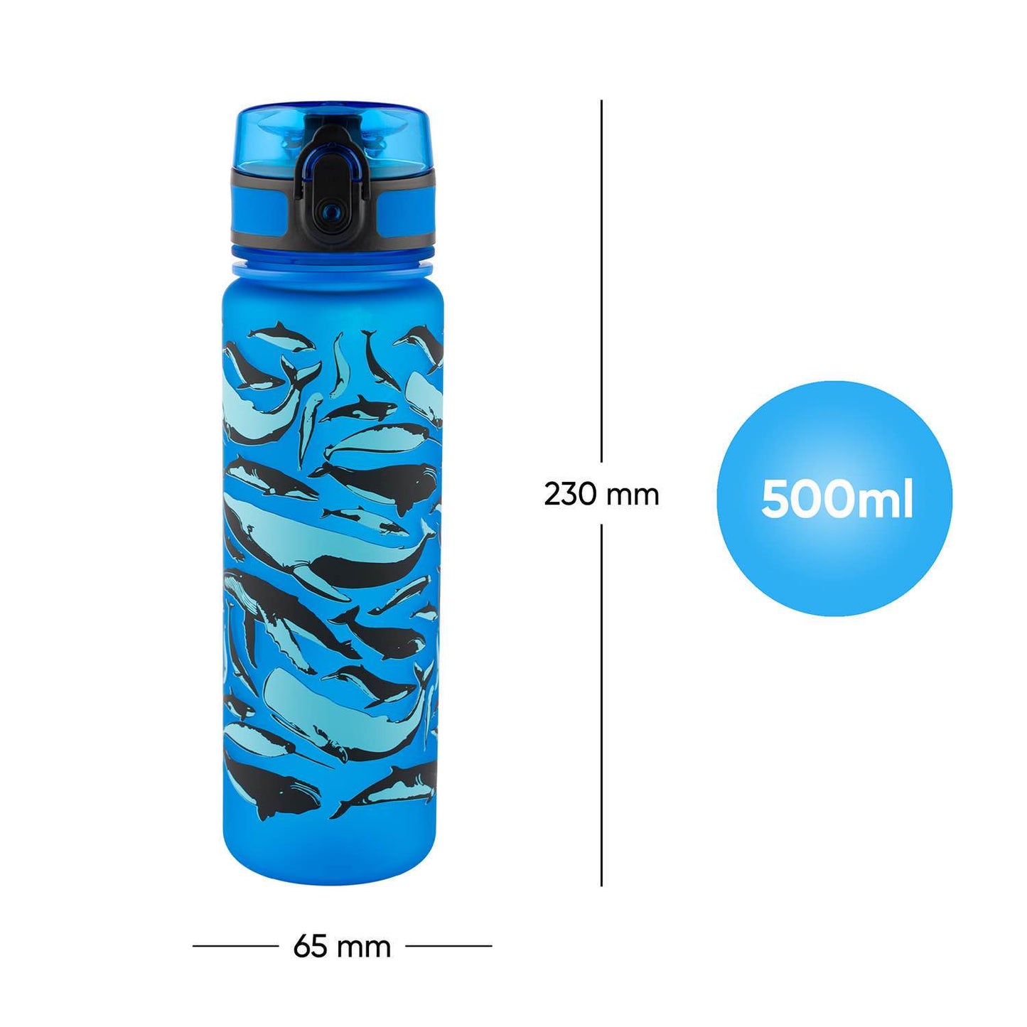 Tritan bottle Whales, 500 ml