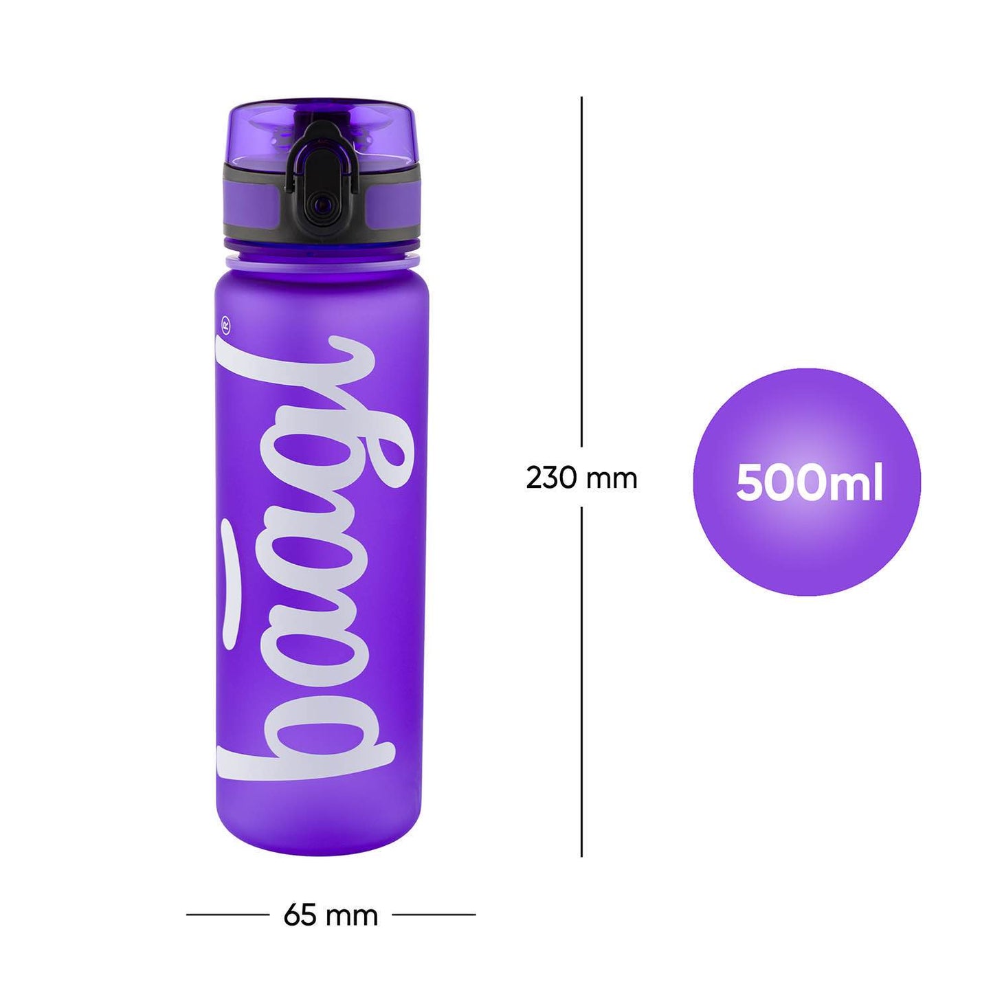 Tritan bottle Logo Violet, 500 ml