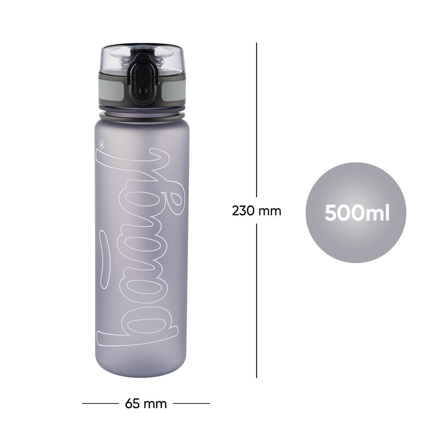 Tritan bottle Logo Grey, 500 ml