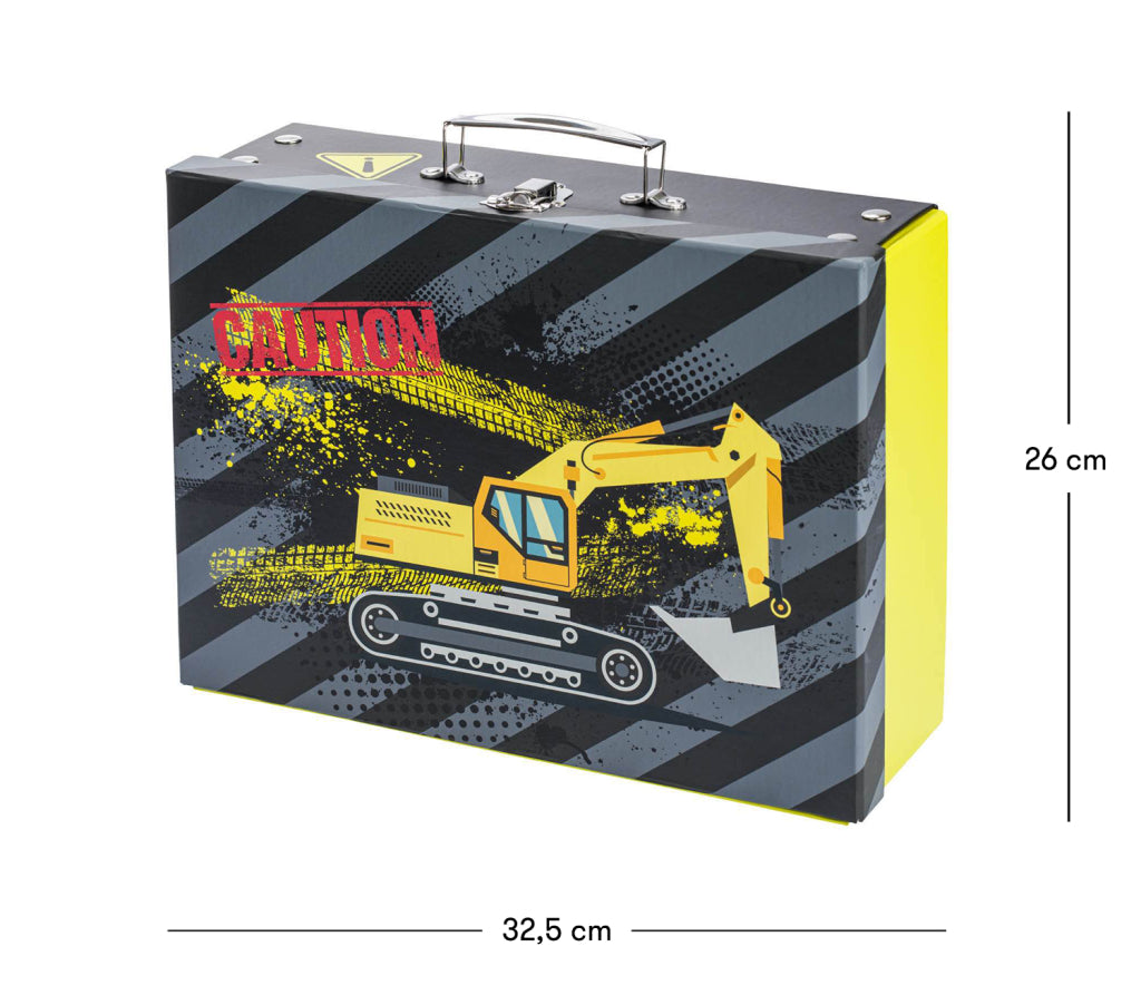 Foldable school briefcase Digger