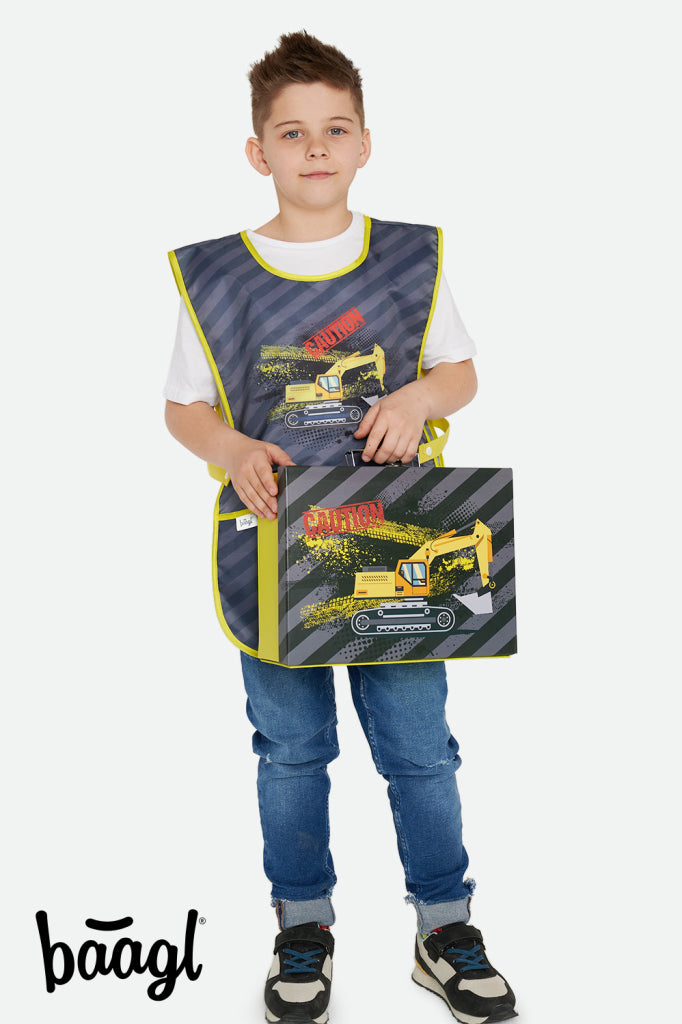 Foldable school briefcase Digger