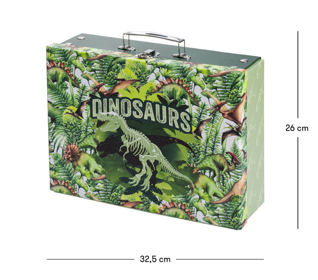 Foldable school briefcase Dinosaur