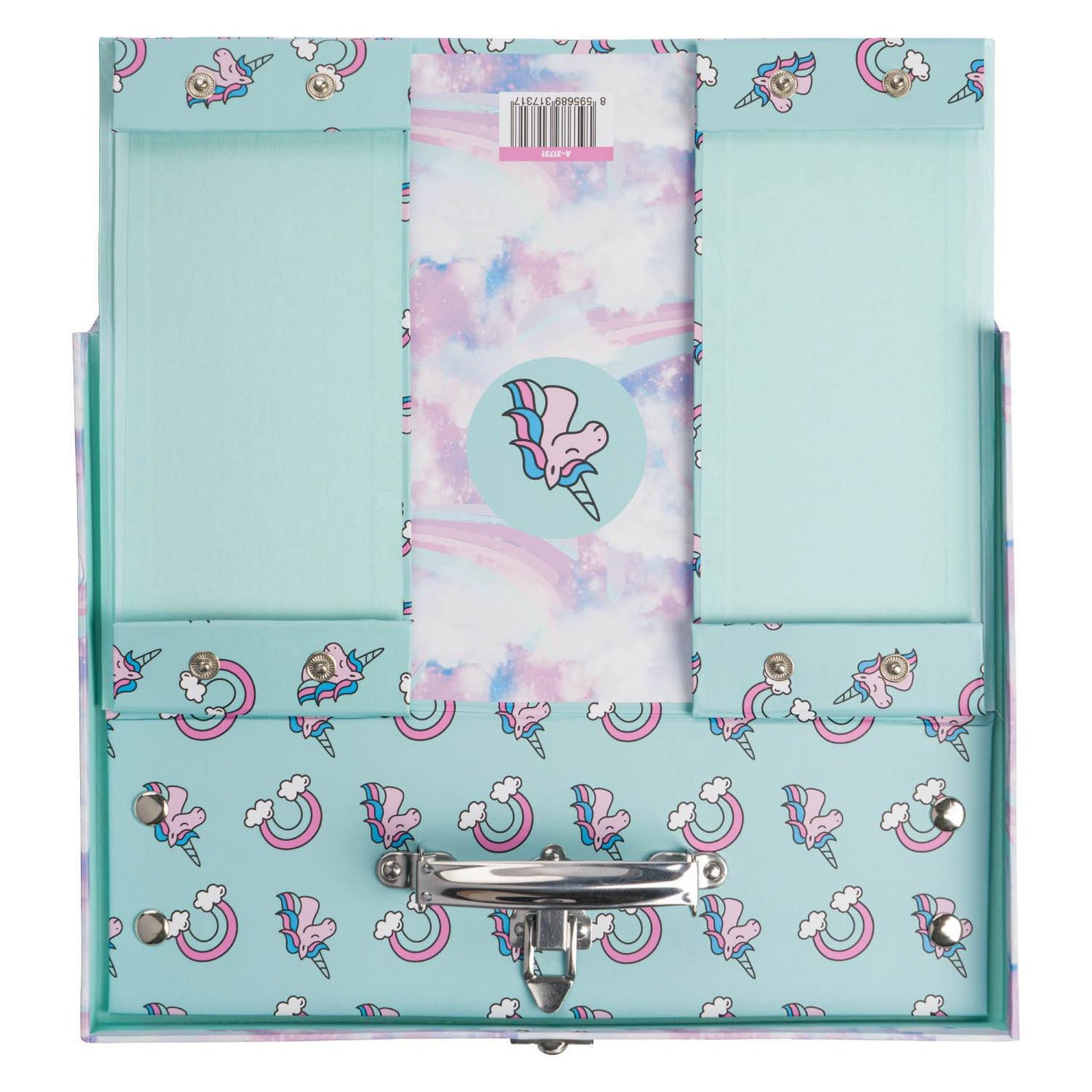 Foldable school briefcase Skies