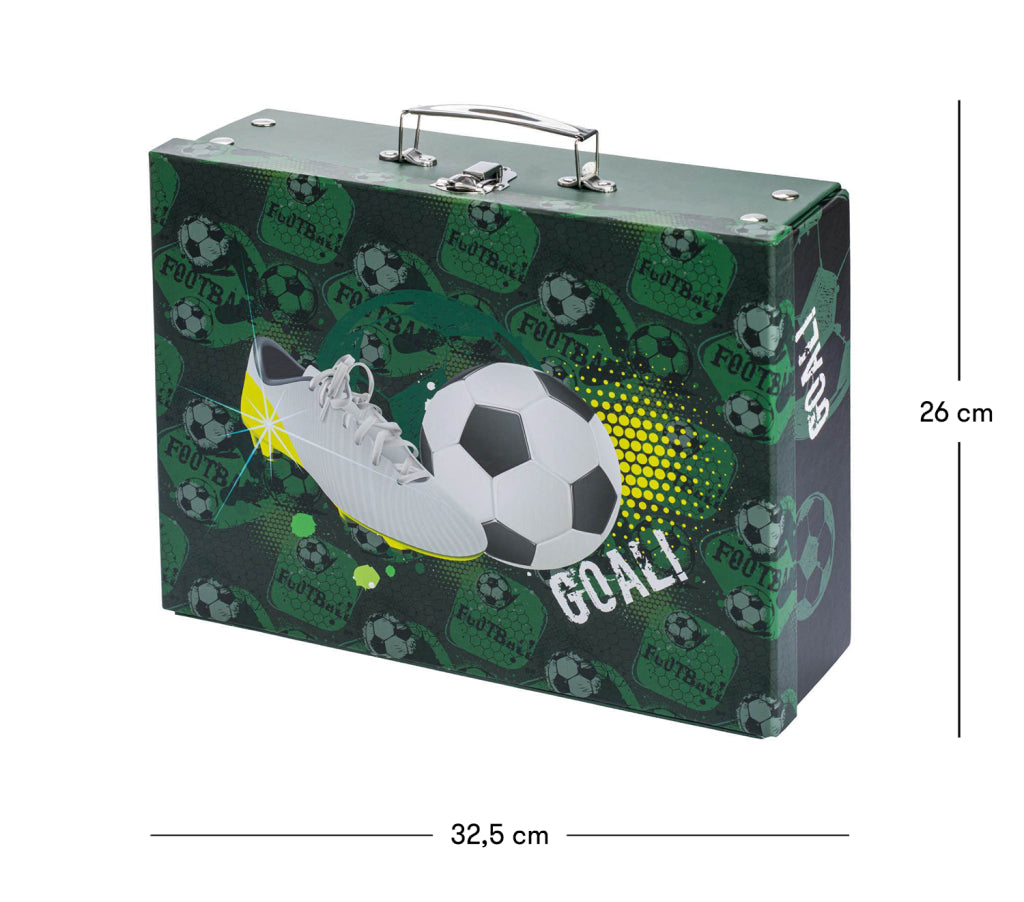 Foldable school briefcase Football