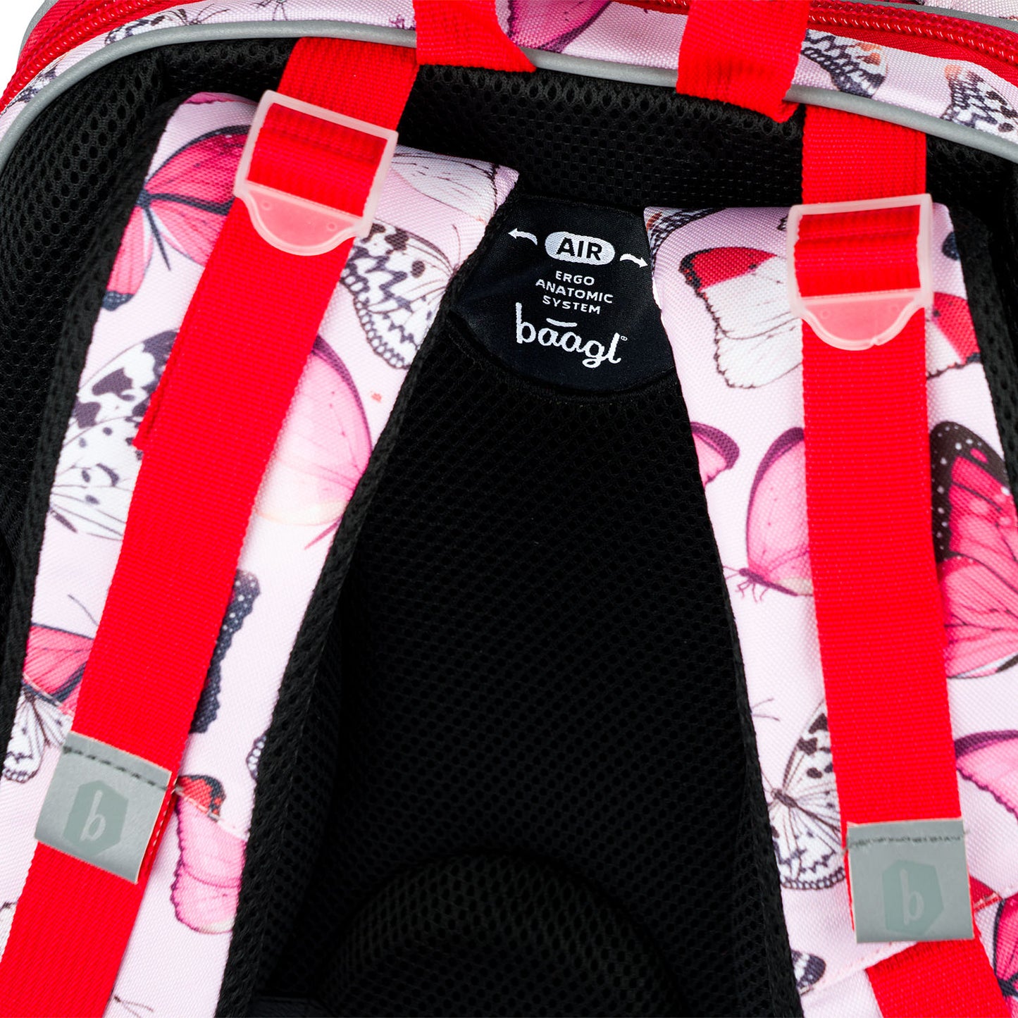 School bag Shelly Red Butterfly