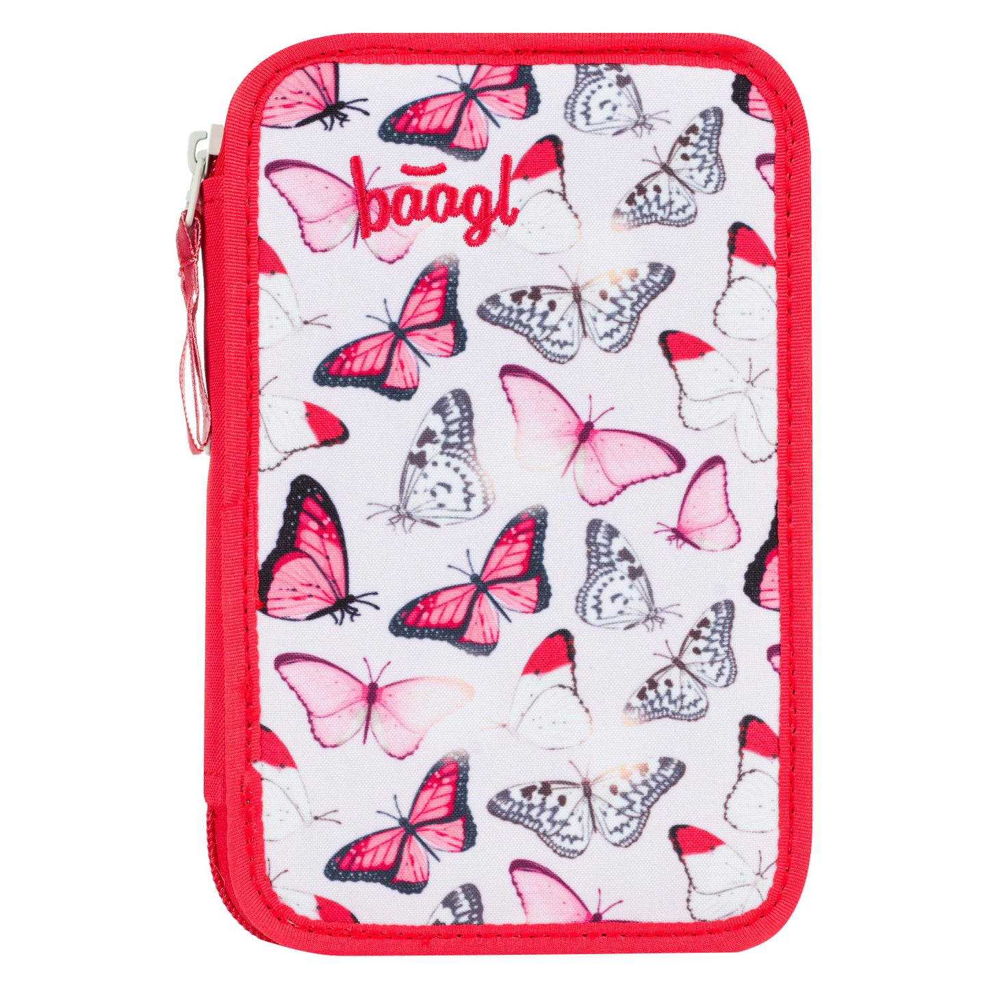 Two-tier pencil case Red Butterfly