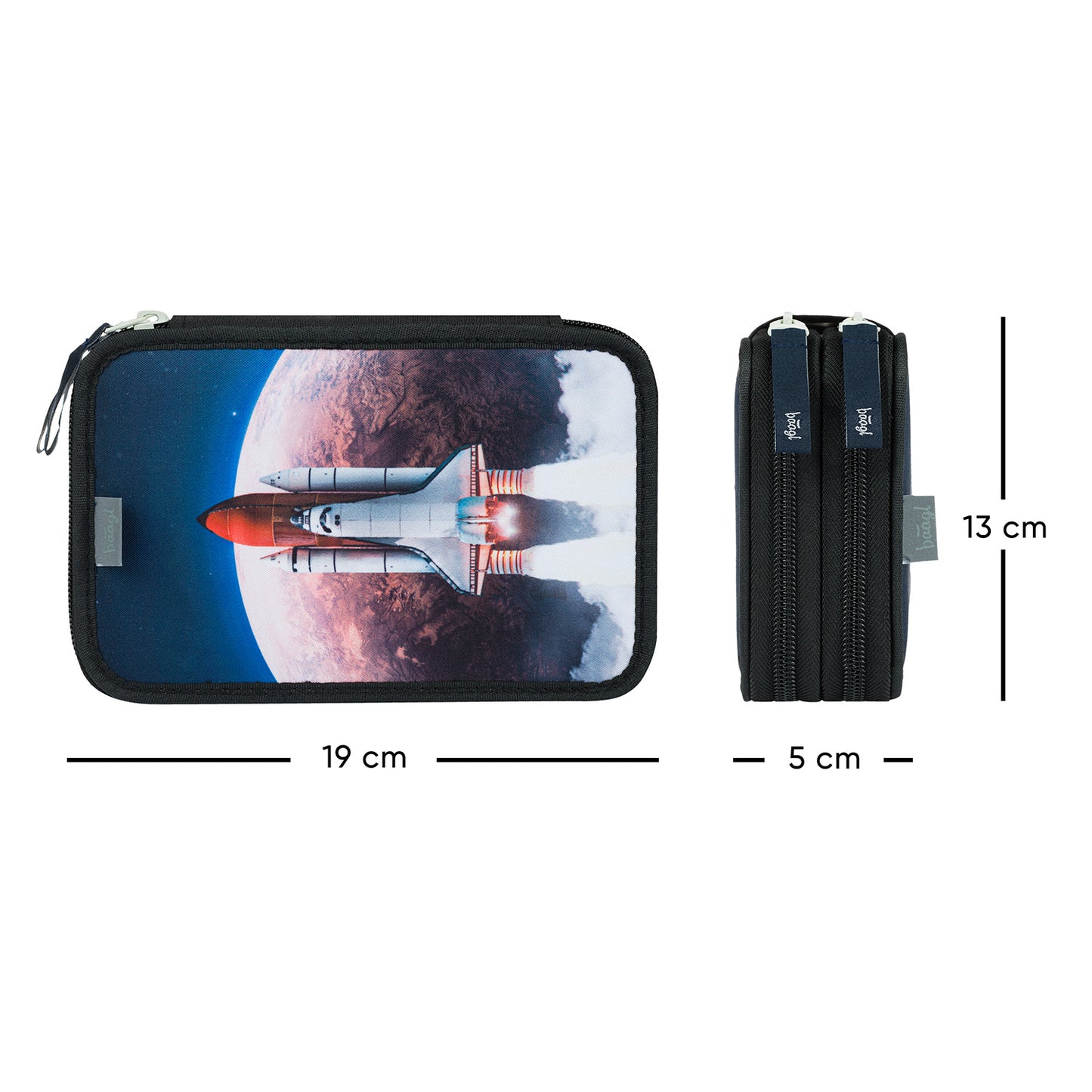 Two-tier pencil case Space Shuttle