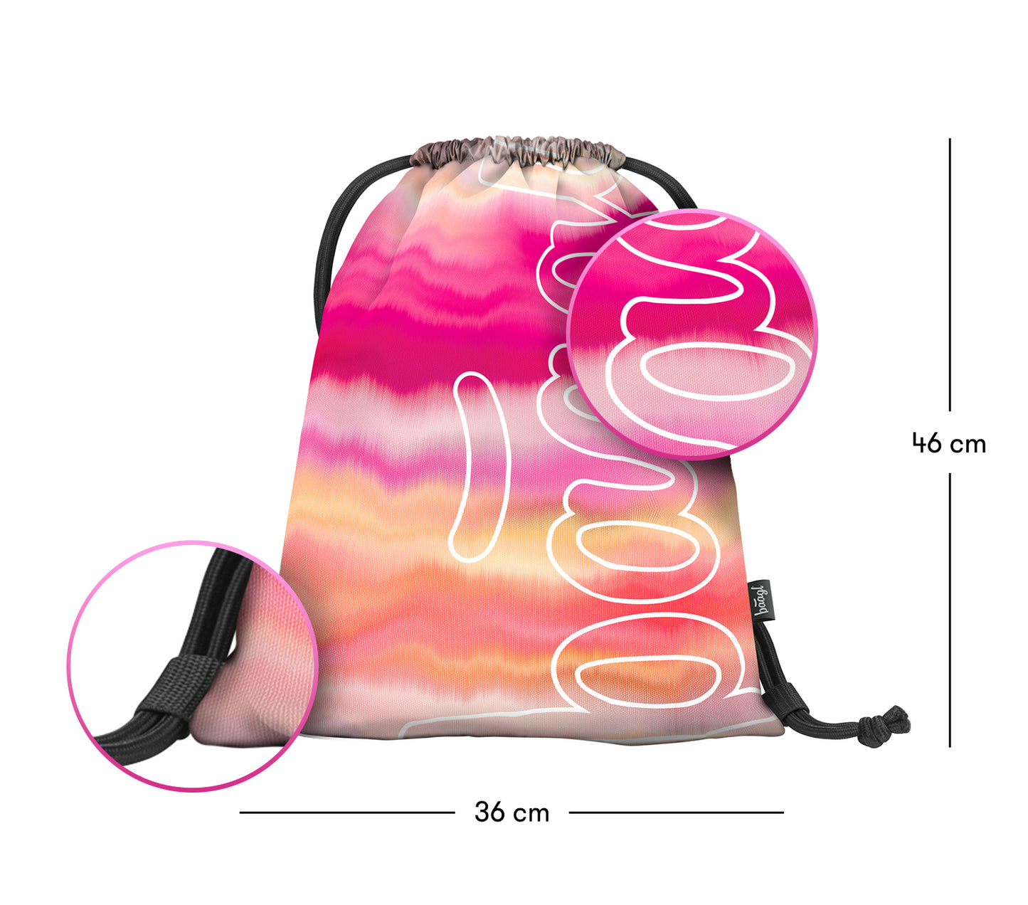 Gym sack Skate Pink Stripes