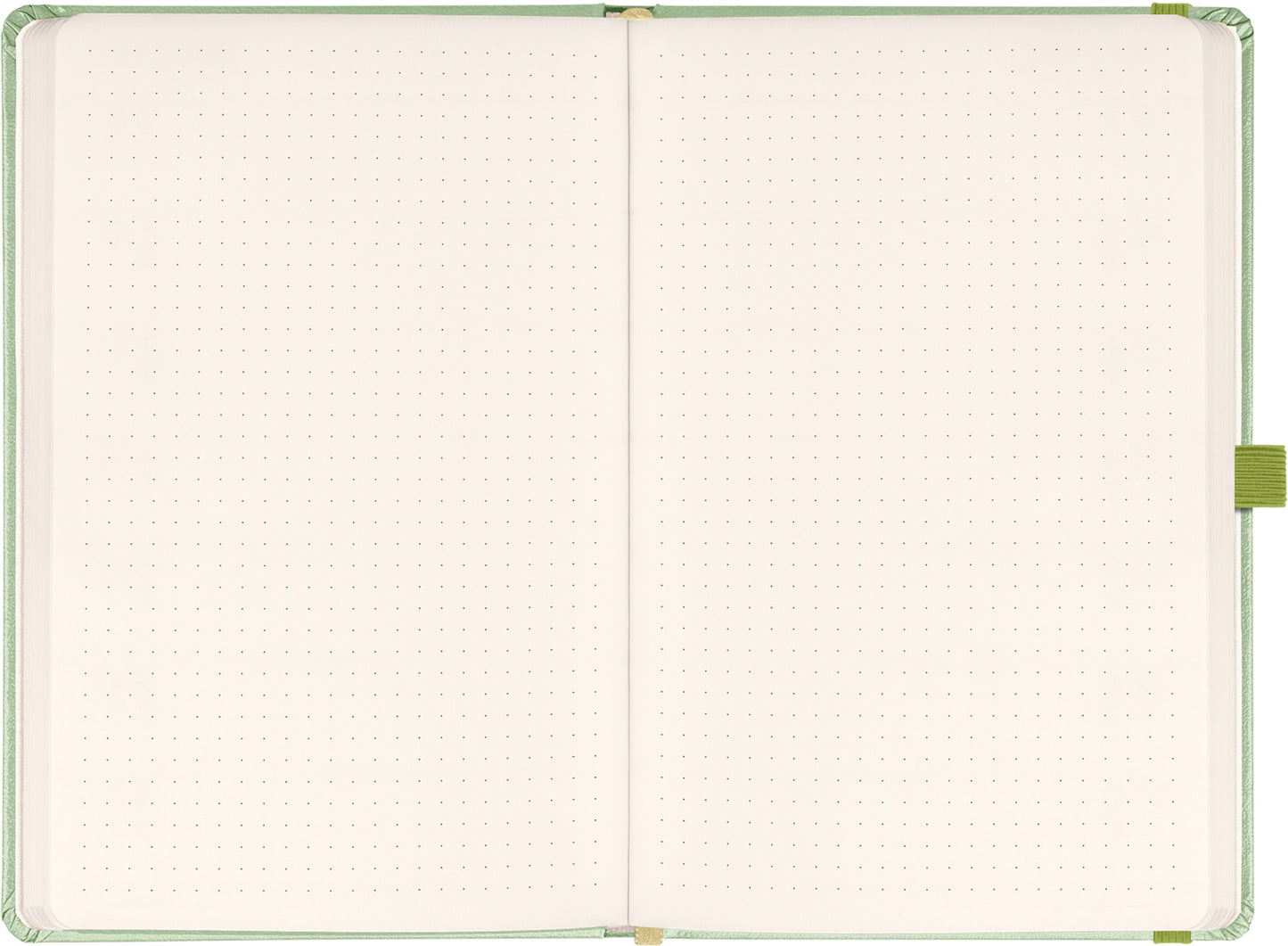 Notebook Green, dotted, 13 × 21 cm