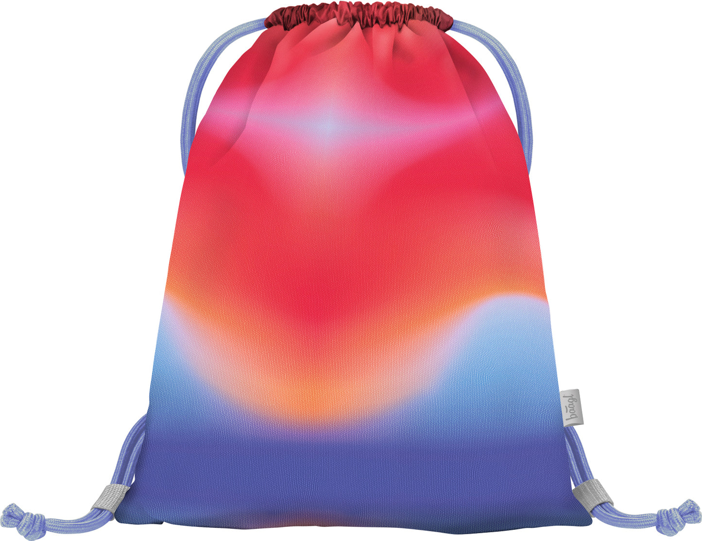 Gym sack with zip pocket Rainbow Red