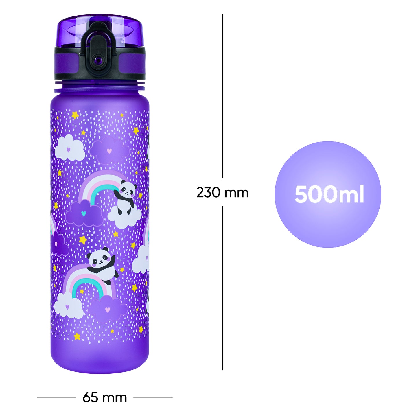Tritan bottle Jungle Panda, 500 ml