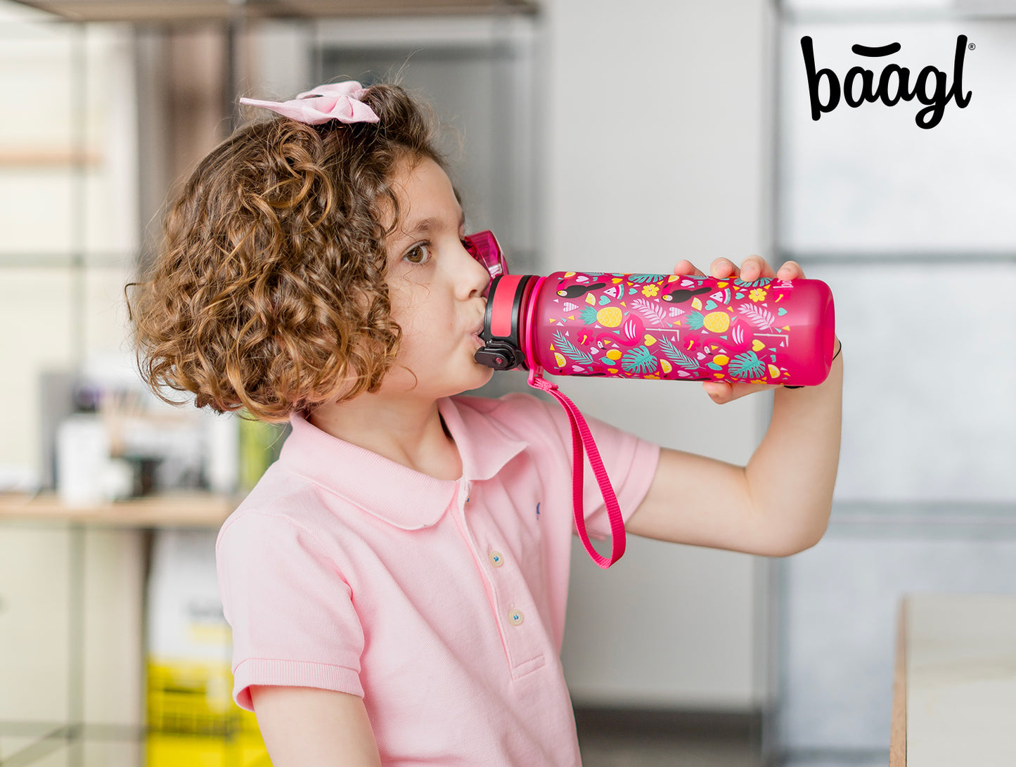 Tritan bottle Flamingos, 500 ml (1 Cent)