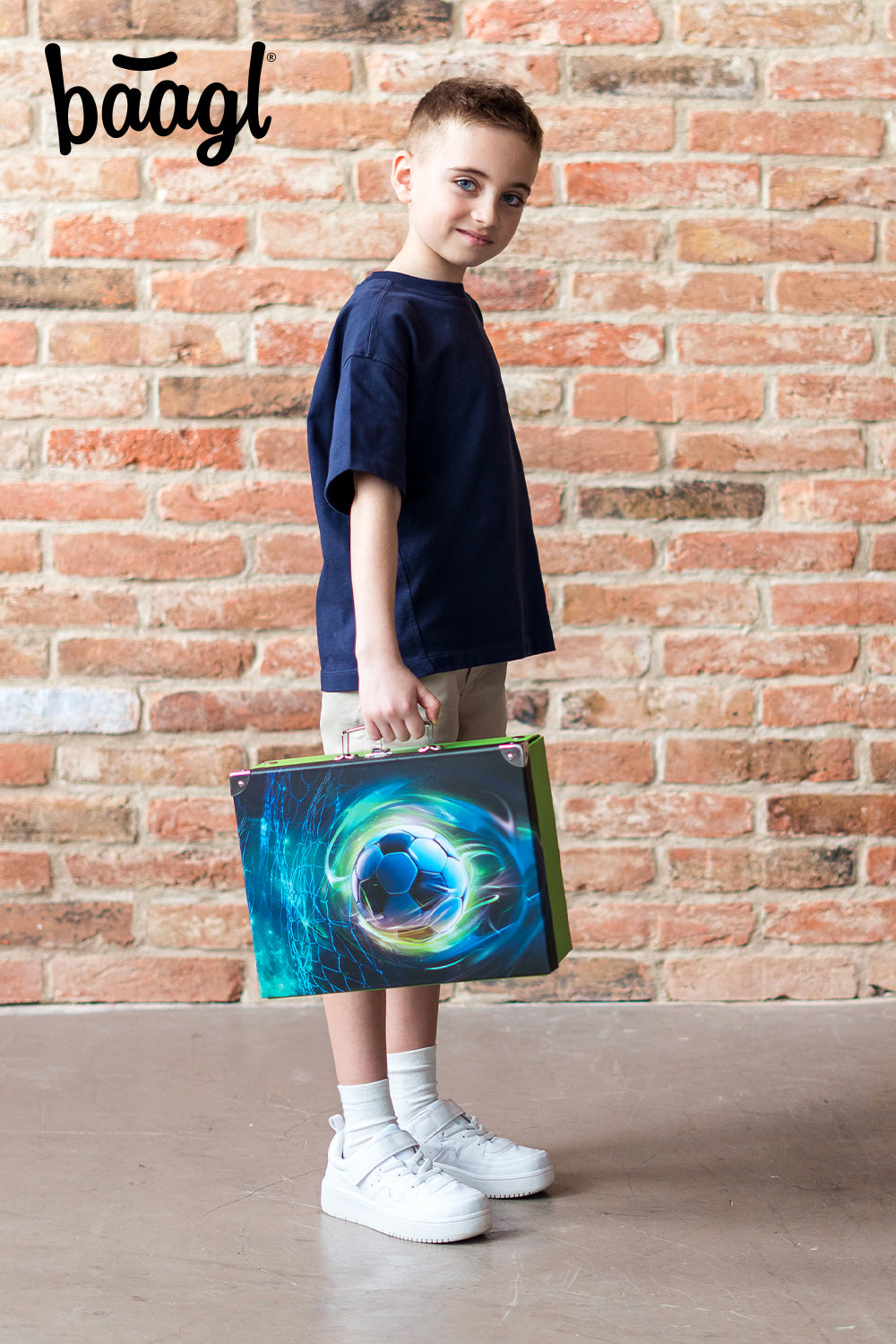 Foldable school supply box Football Ball