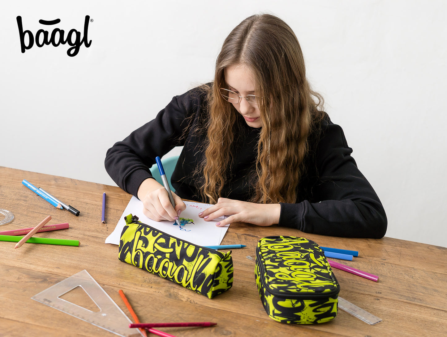 Pencil pouch Lime