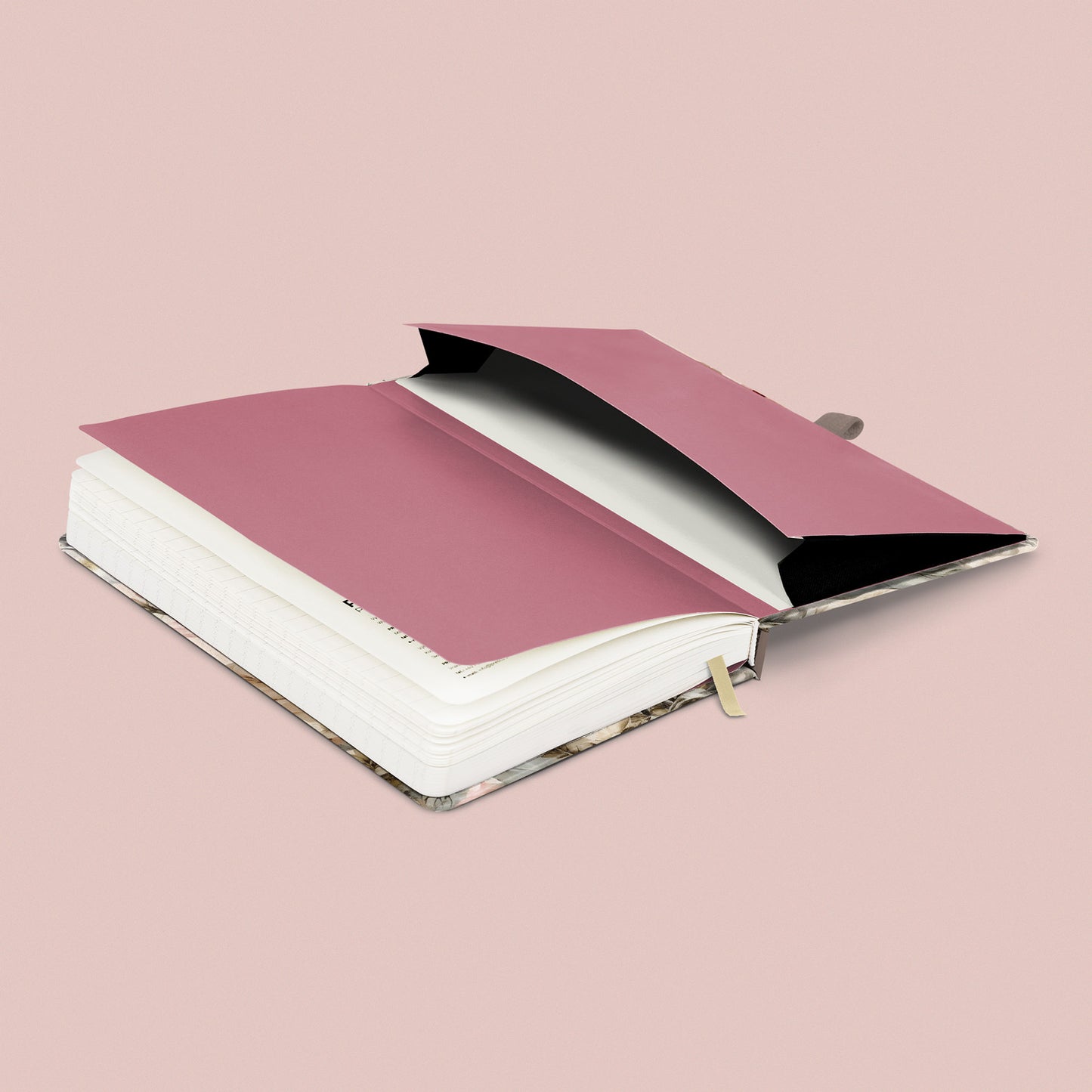 Notebook Powder Flower, lined, 13 × 21 cm