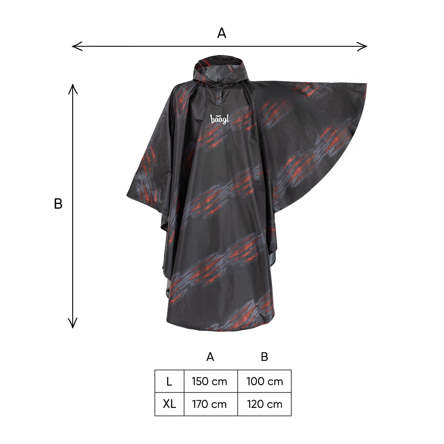 Outdoor Rain pončo Volcano size XL (170 -190 cm)