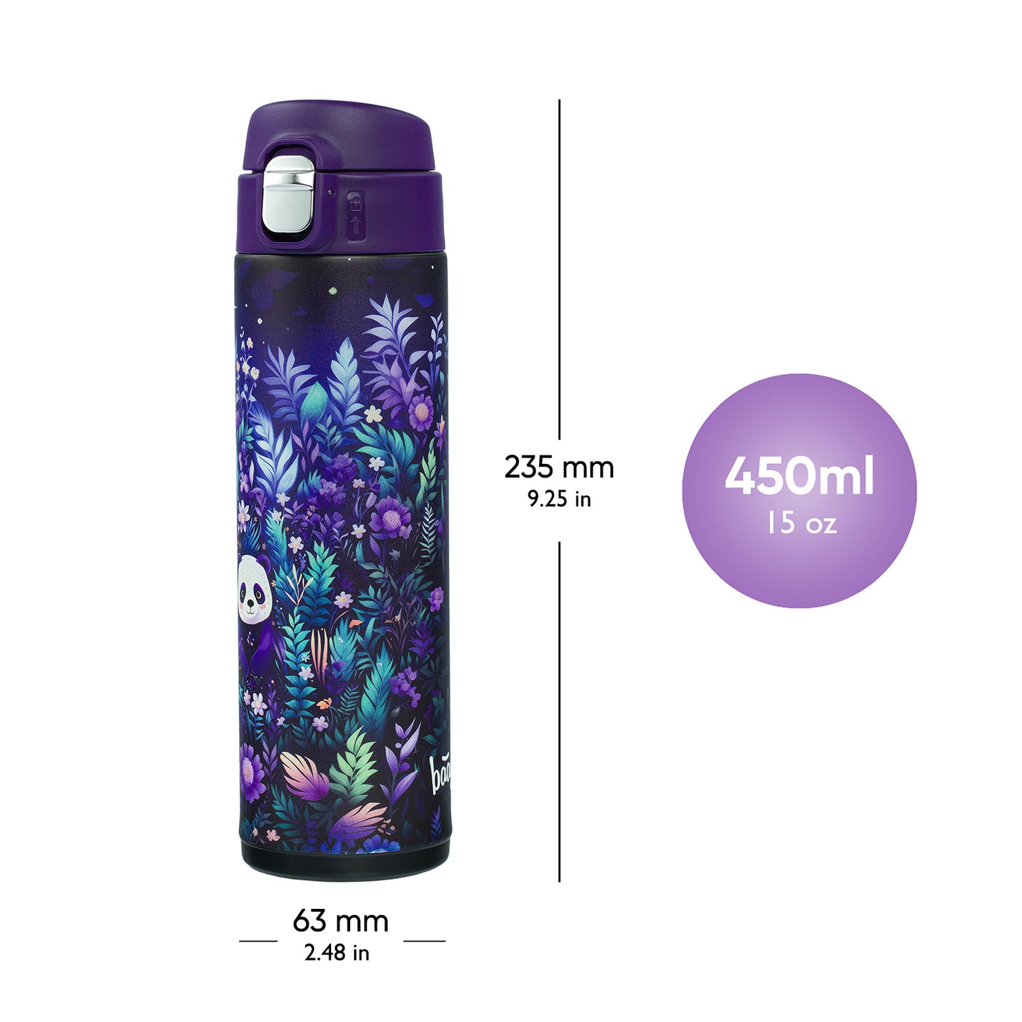Thermo bottle Jungle Panda, 450 ml