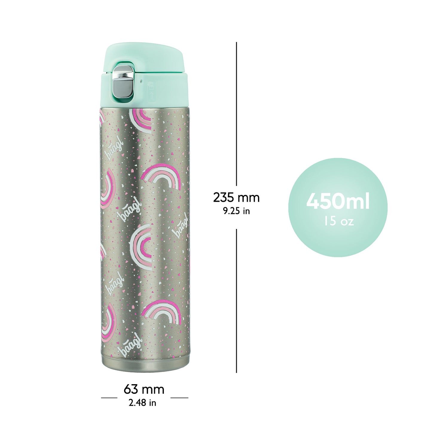Thermo bottle Rainbow, 450 ml
