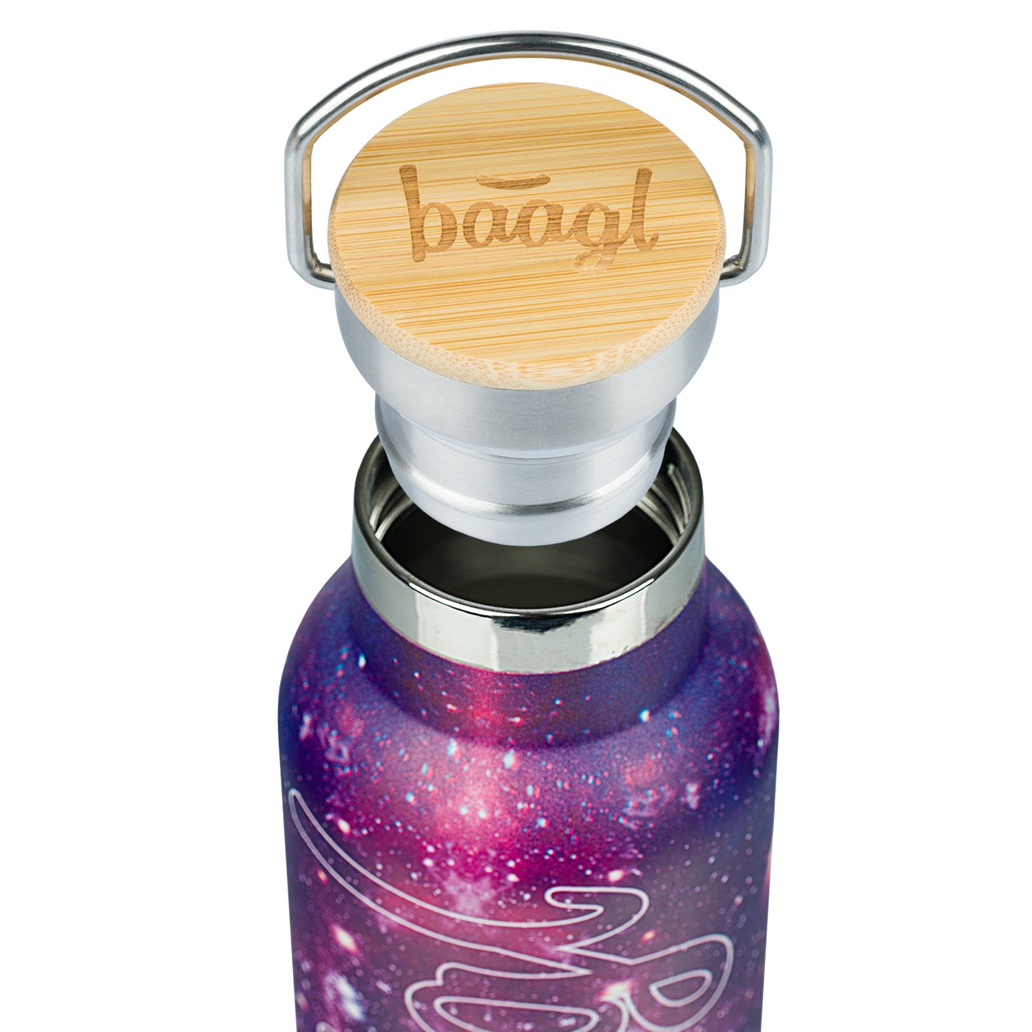 Thermo bottle with bamboo lid Galaxy, 500 ml