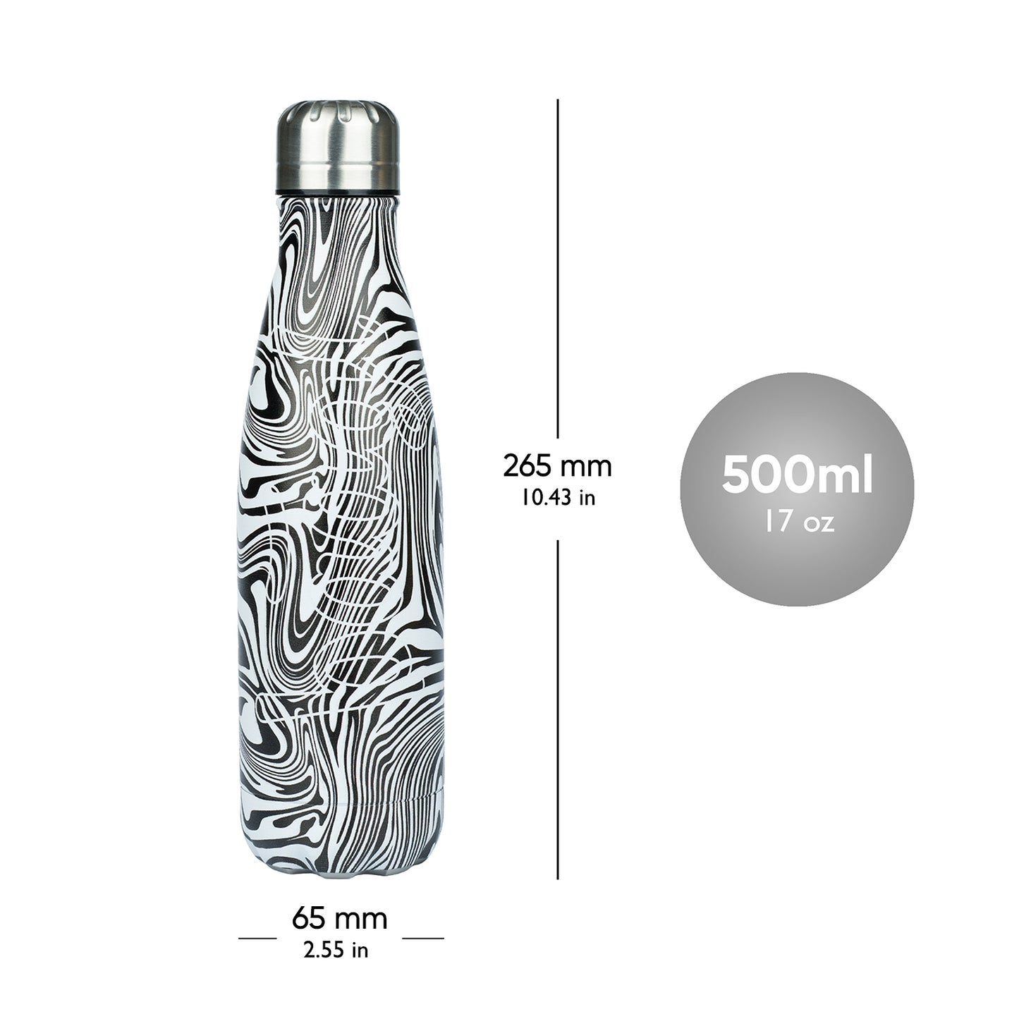Thermo bottle with metal lid Mixture, 500 ml