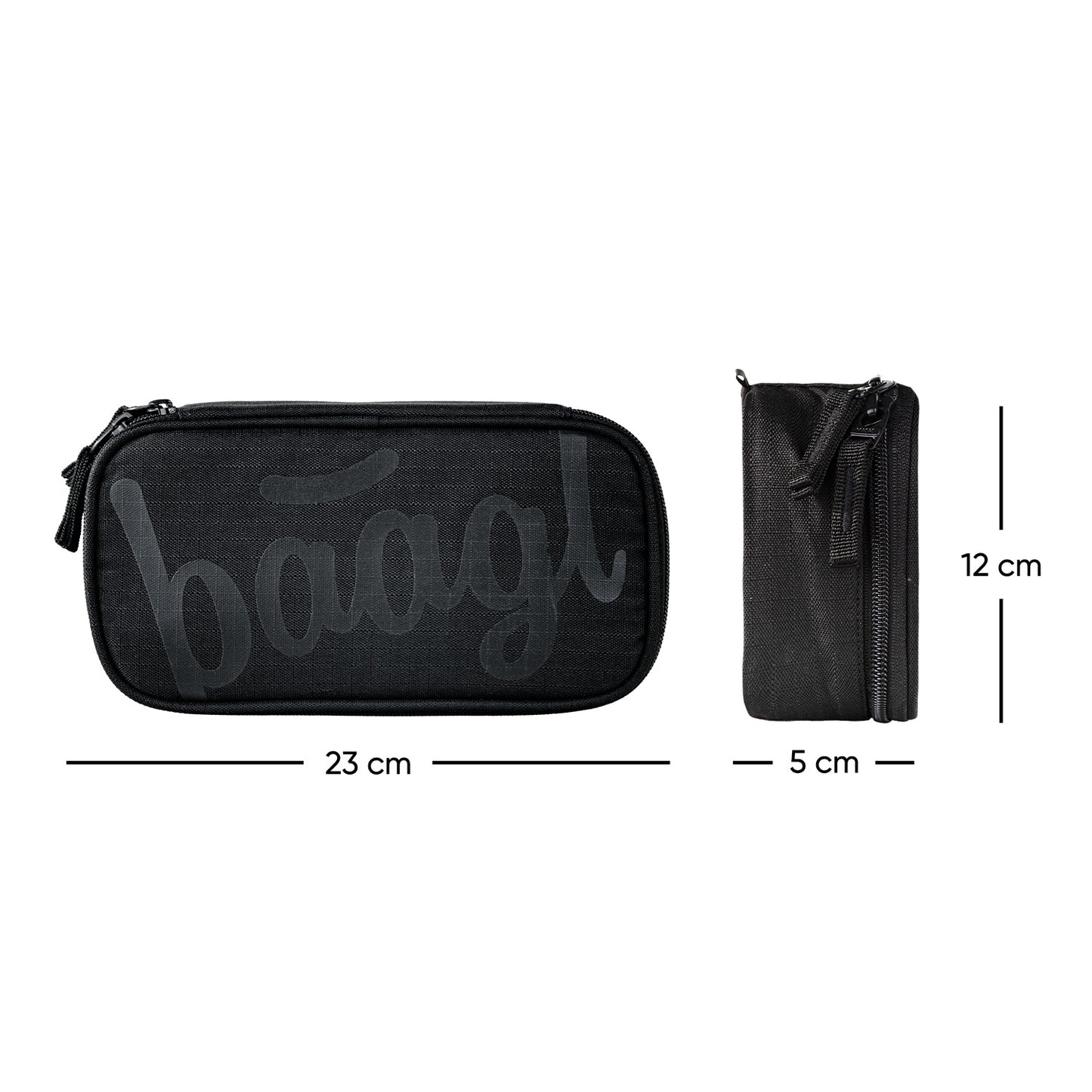 School etue pencil case Uni black