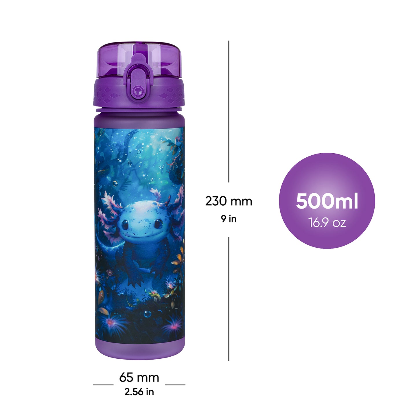 Tritan bottle Axolotl, 500 ml