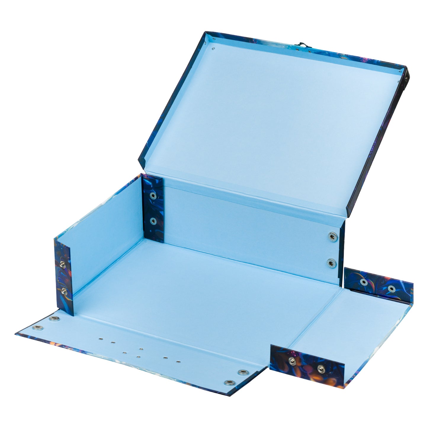 Foldable school supply box Axolotl