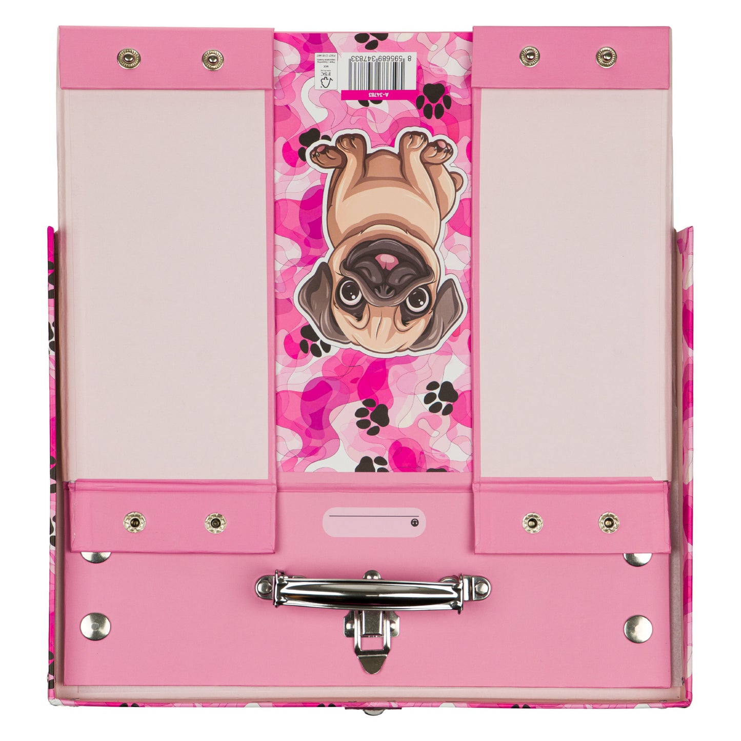 Foldable school supply box Paws