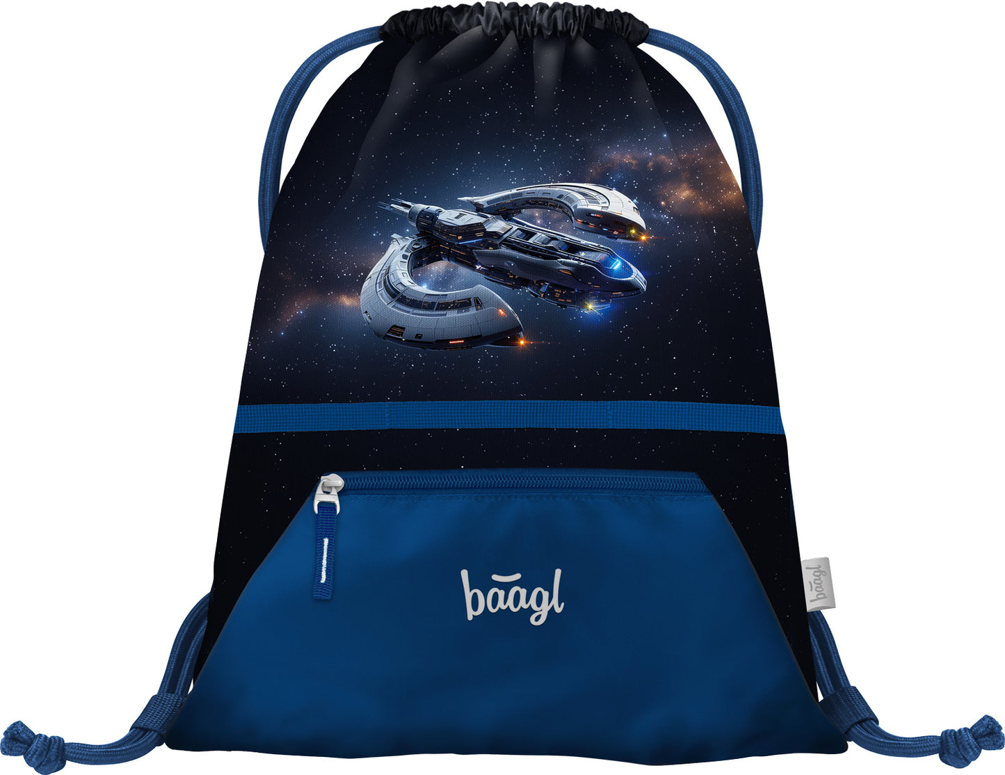 Gym sack with zip pocket Spacecraft
