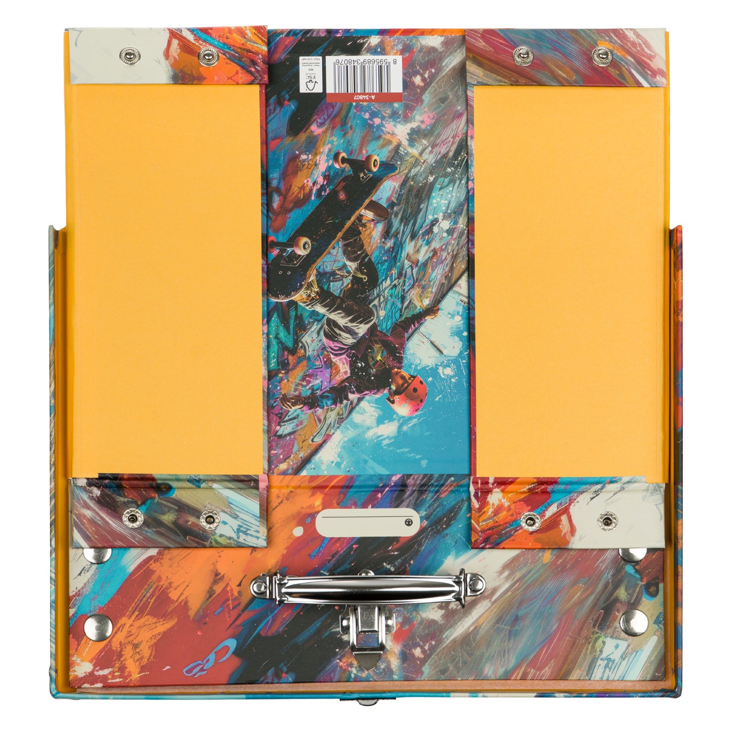 Foldable school supply box Skatepark