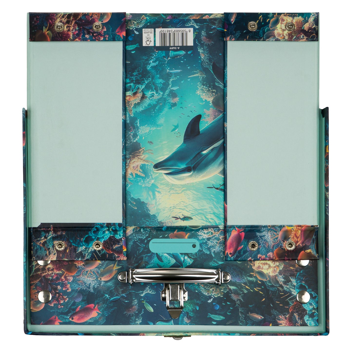 Foldable school supply box Dolphin