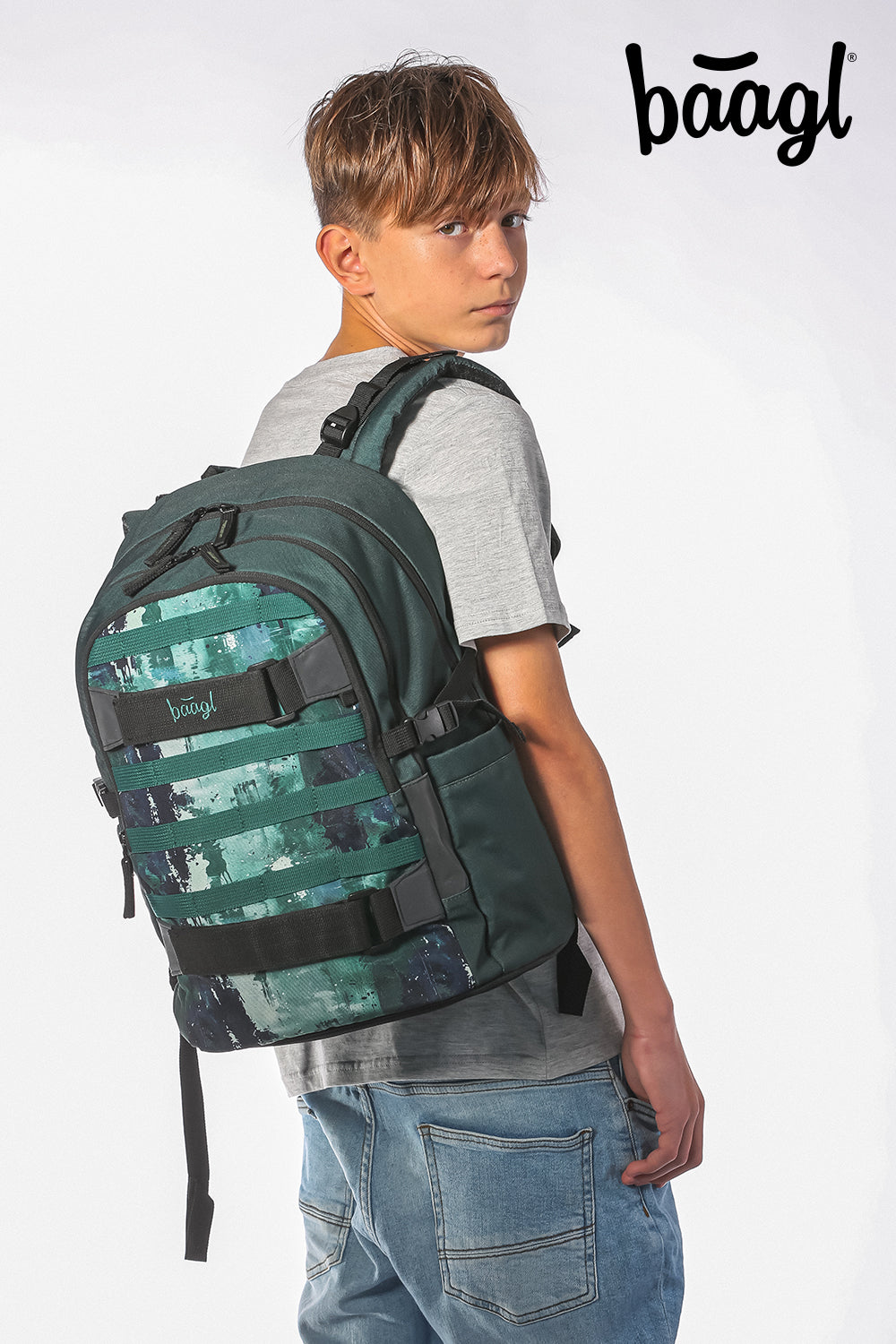 School backpack Skate Forest