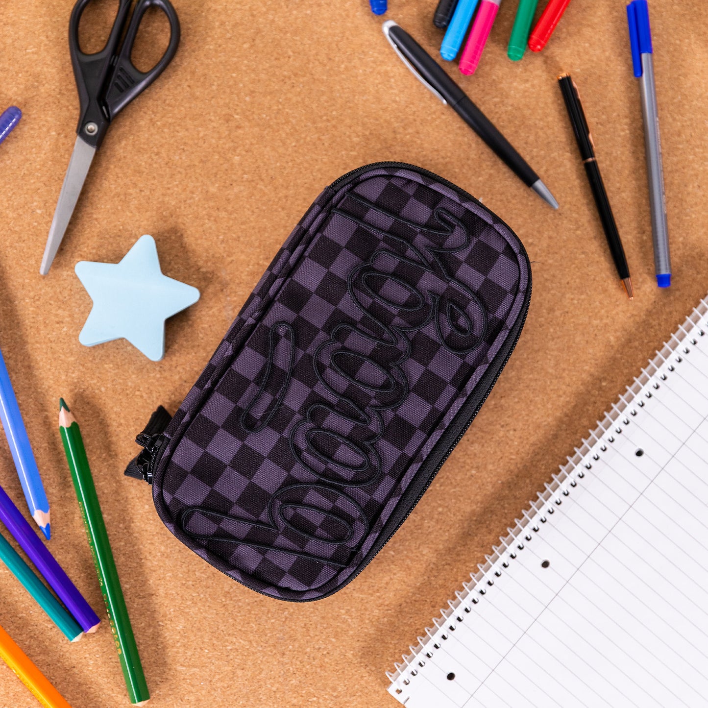 School etui Ska grey