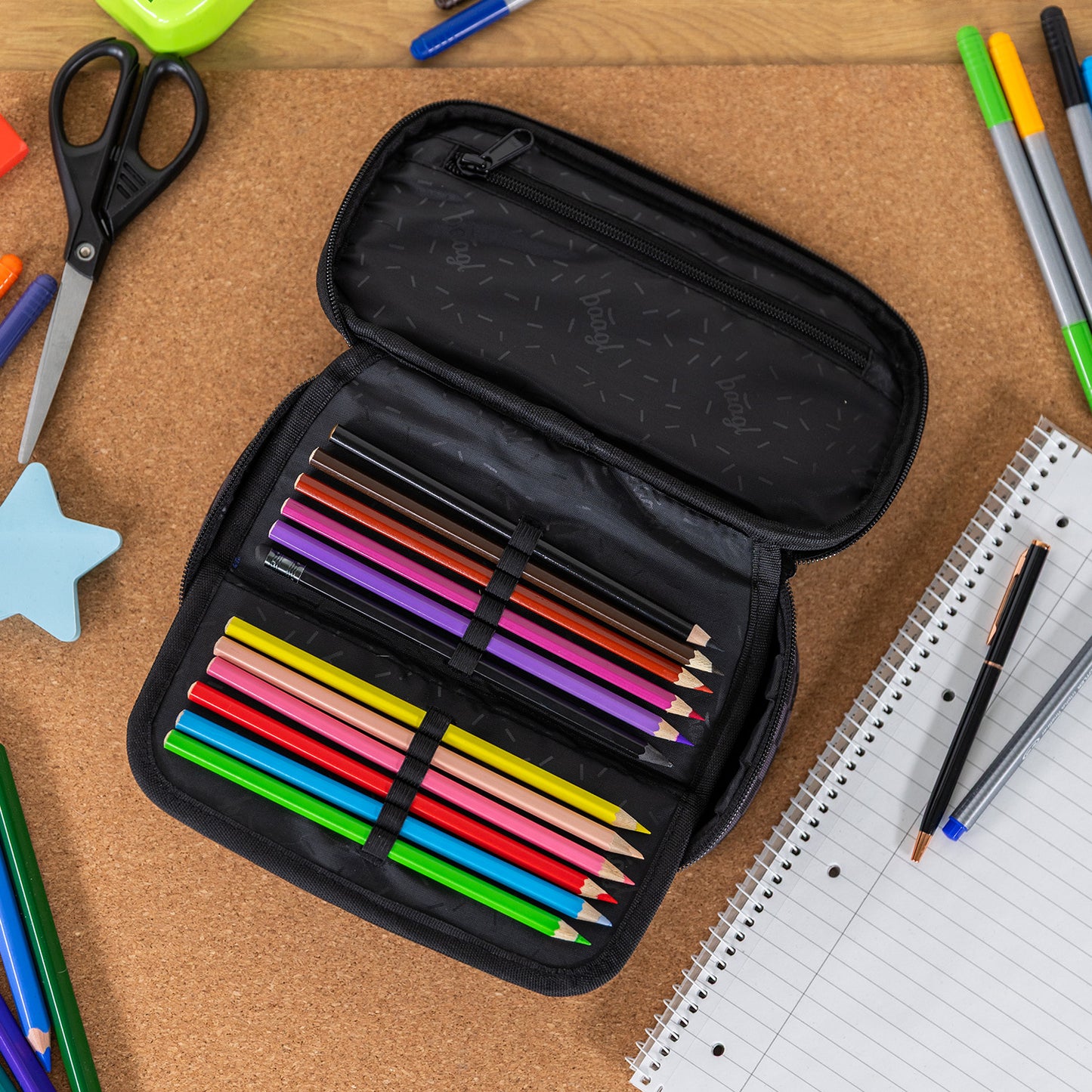 School etui Ska grey