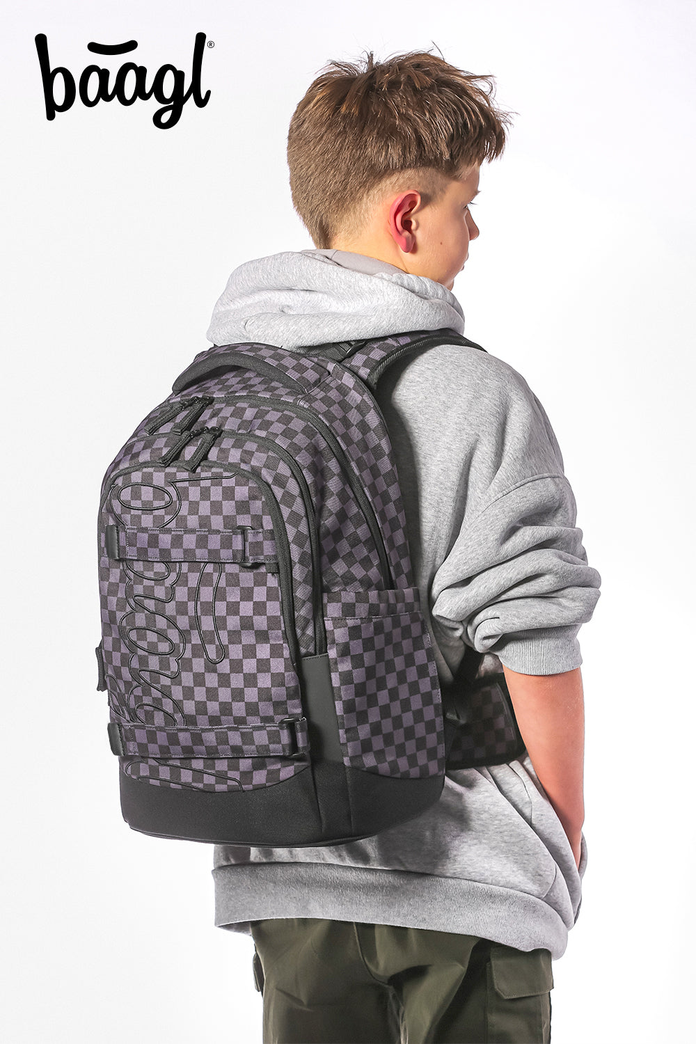 School backpack Skate Max Ska grey