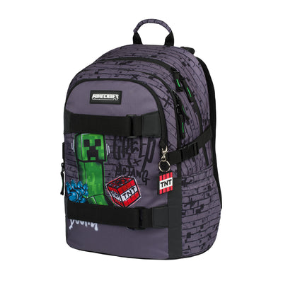 School Backpack Skate Minecraft TNT