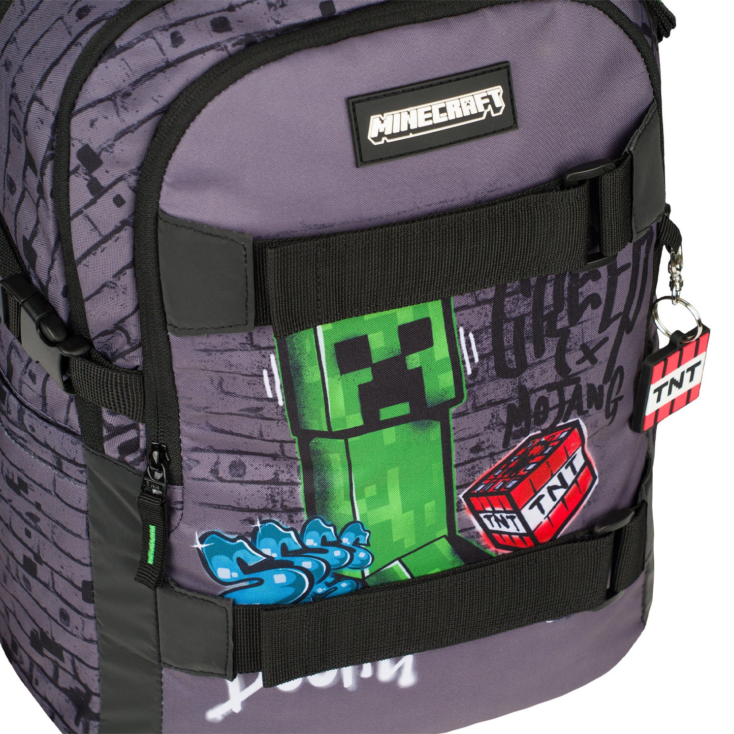 School Backpack Skate Minecraft TNT