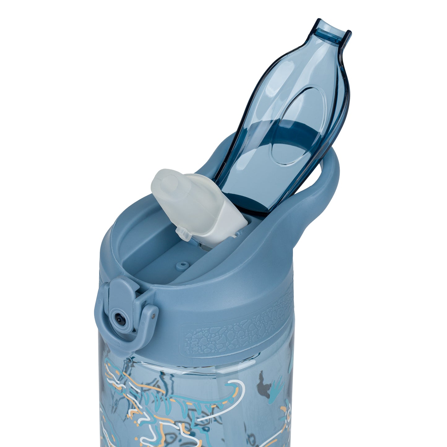 Tritan bottle with straw Dino, 500 ml