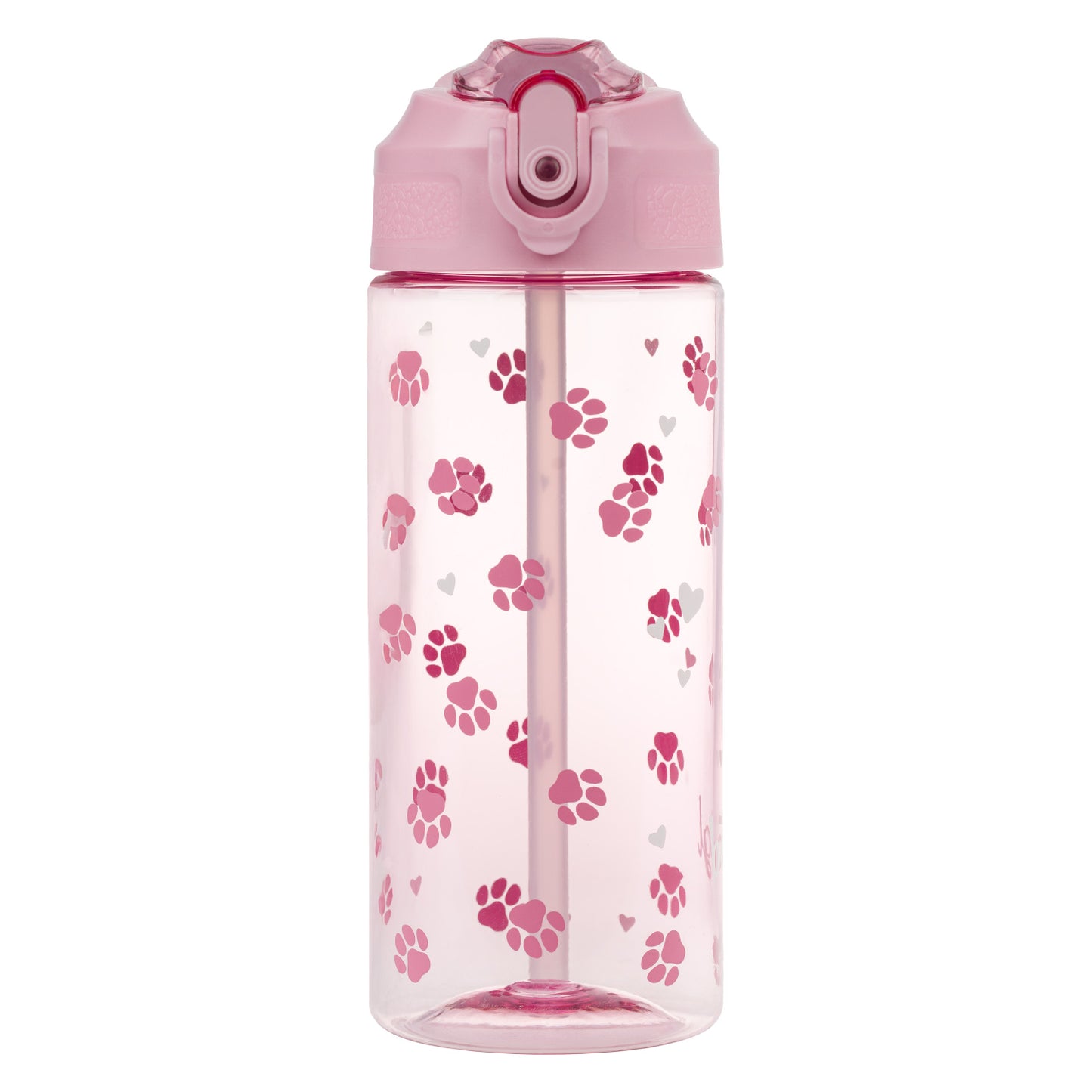 Tritan bottle with straw Paws, 500 ml