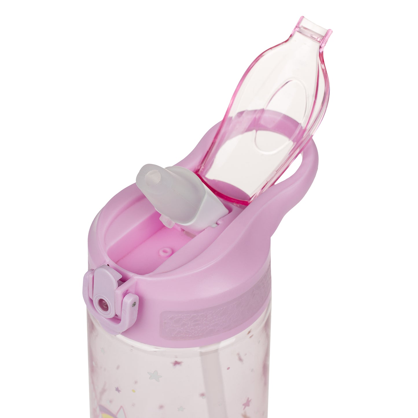 Tritan bottle with straw Rainbow Unicorn, 500 ml