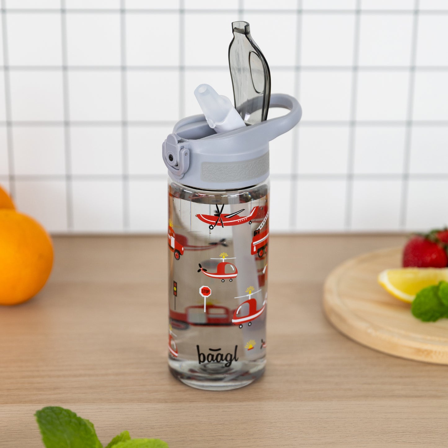 Tritan bottle with straw Rescuers, 500 ml