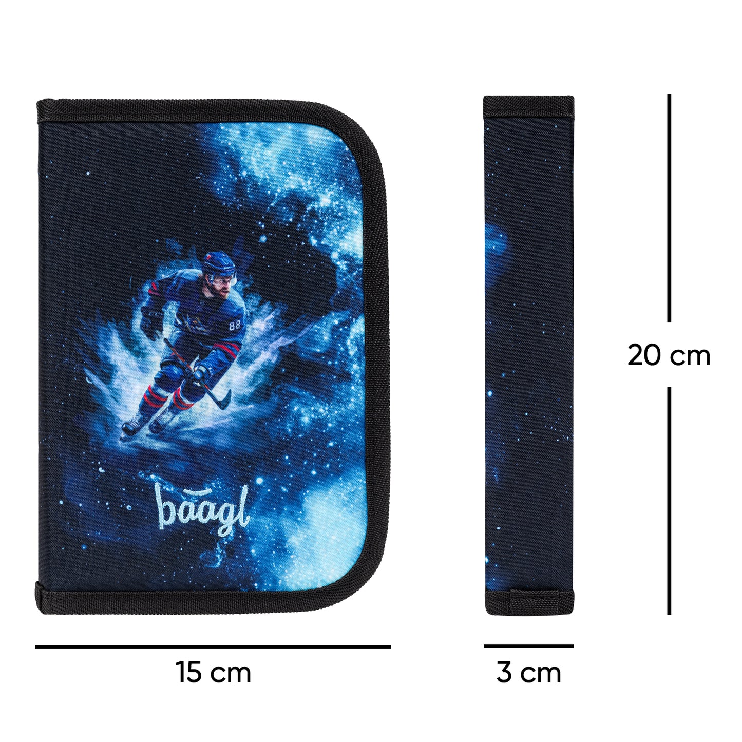 One-tier pencil case Ice hockey