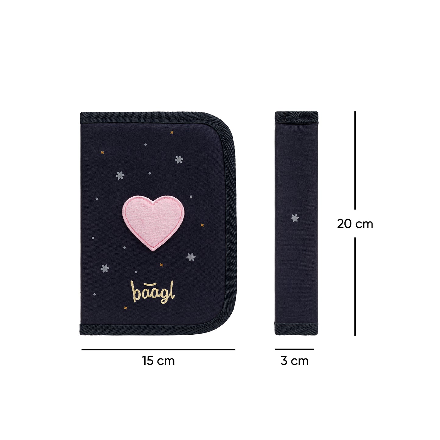 One-tier pencil case Unicorn Gold