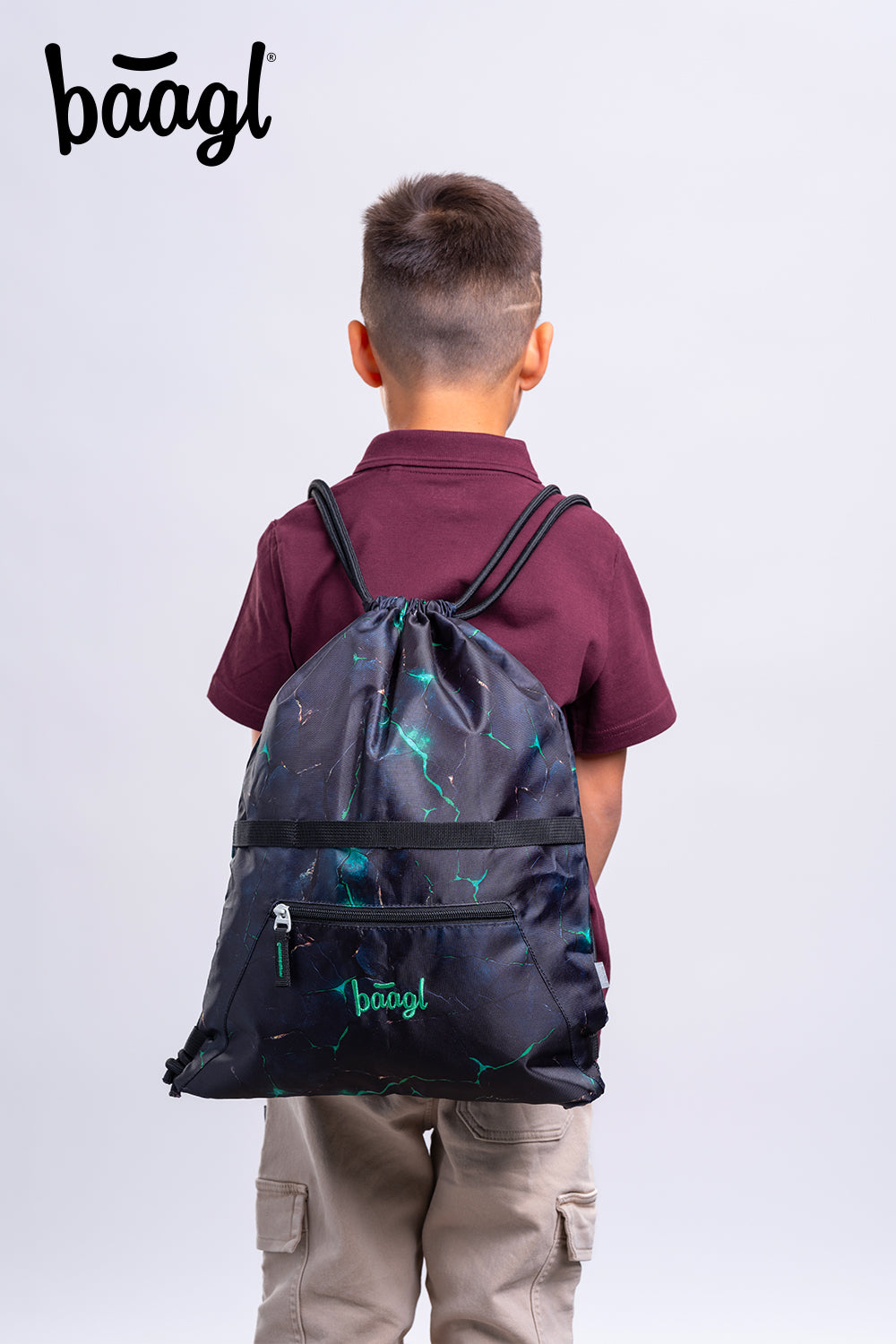 Gym sack with zip pocket Dragons