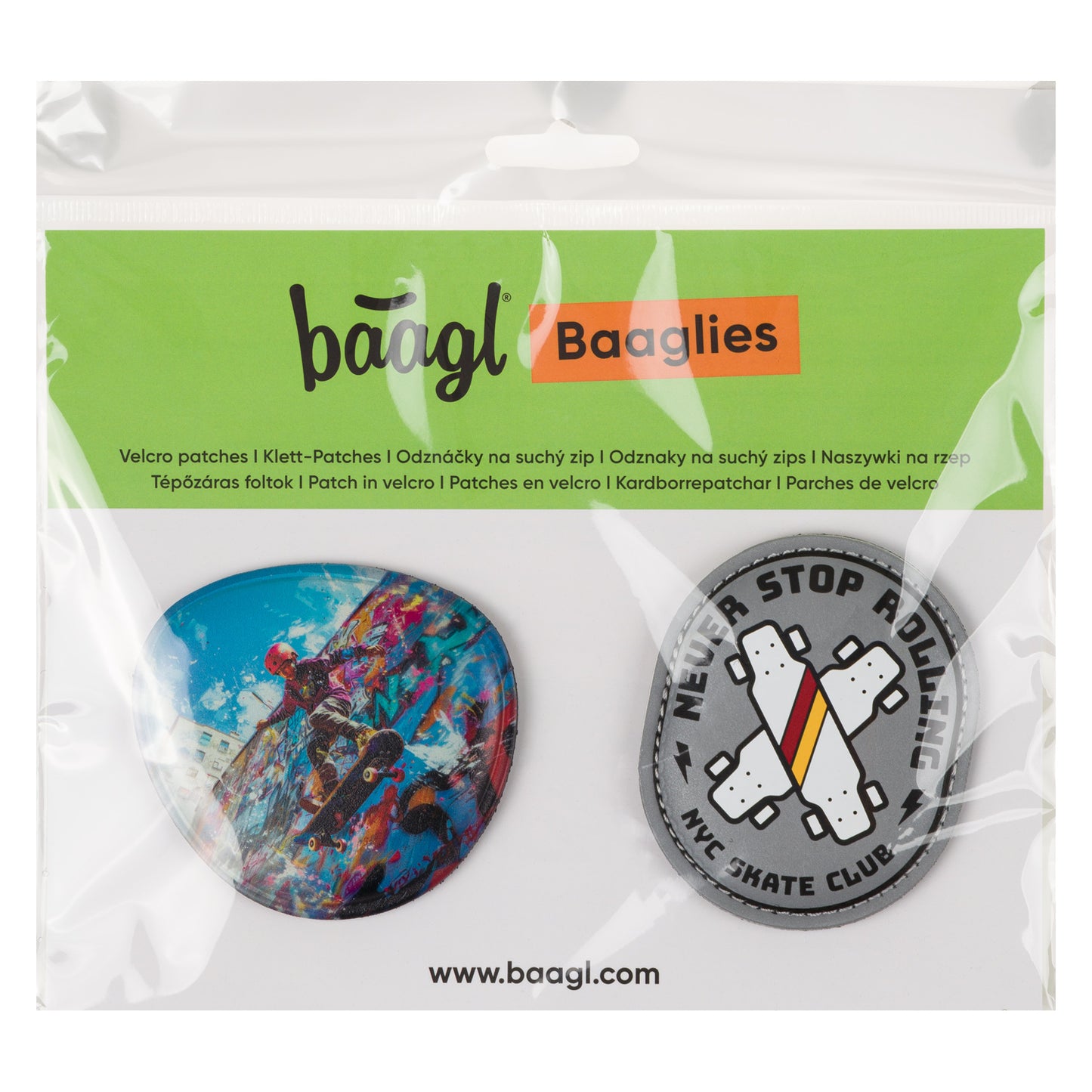 Baaglies patches 2 pcs Skate Park