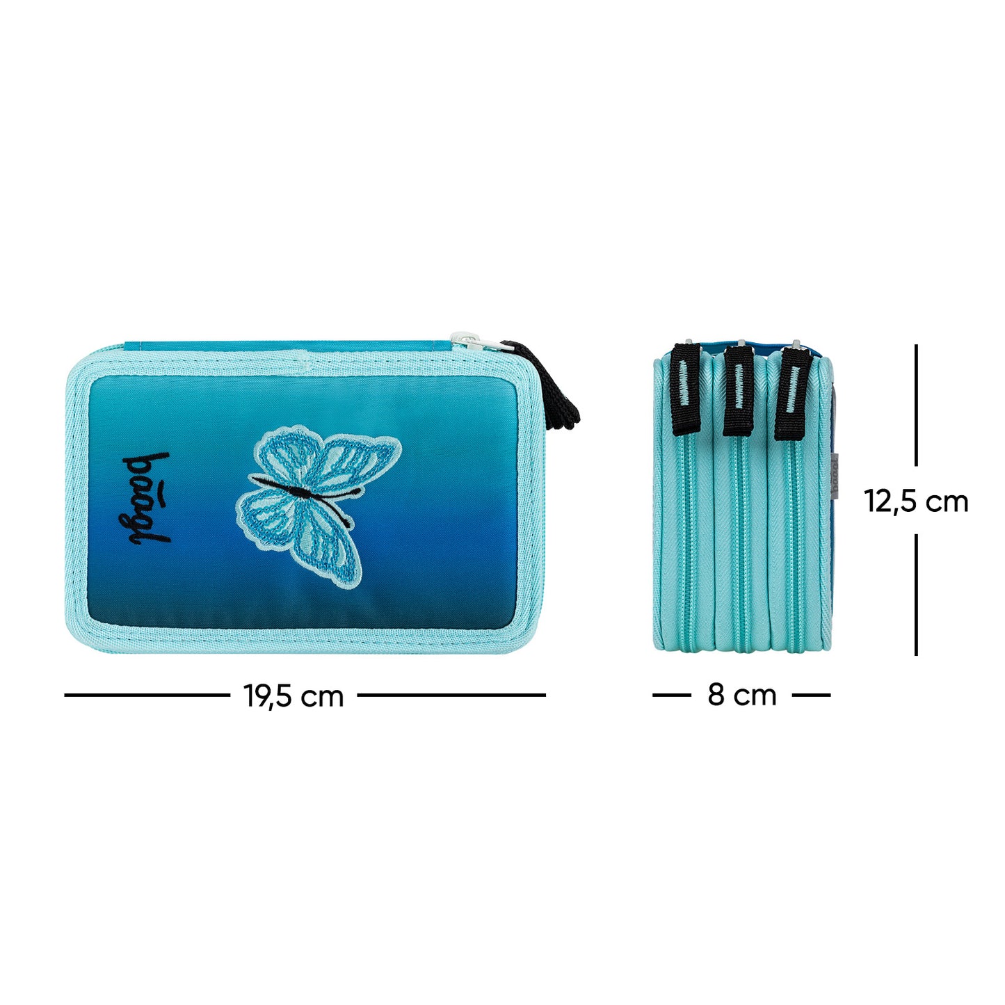 Three-tier pencil case Butterfly