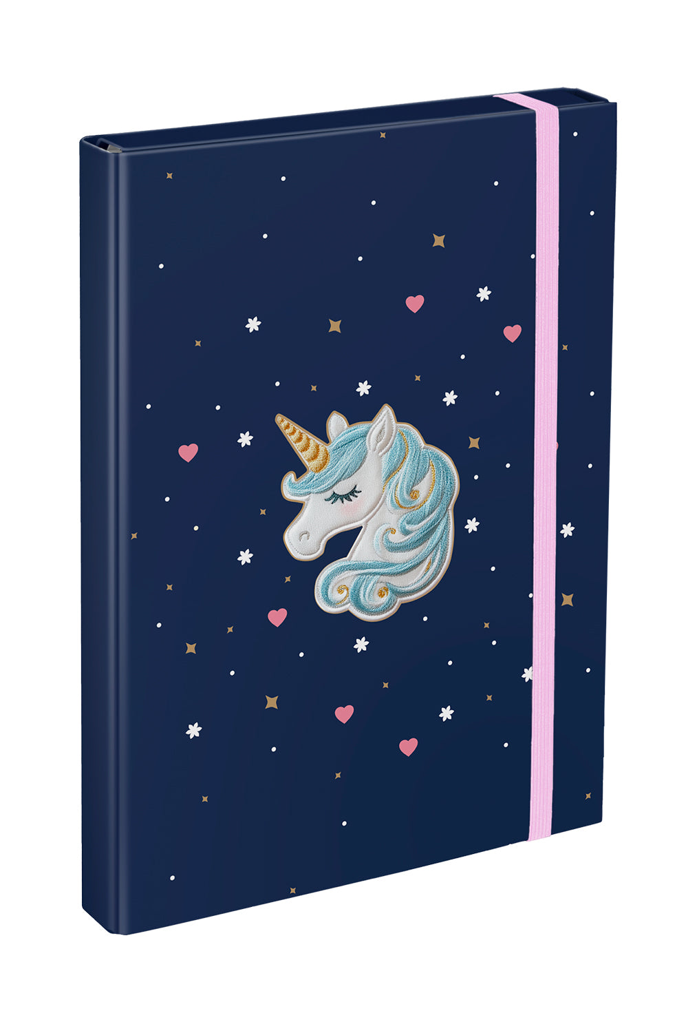 School file folder A4 Unicorn Gold