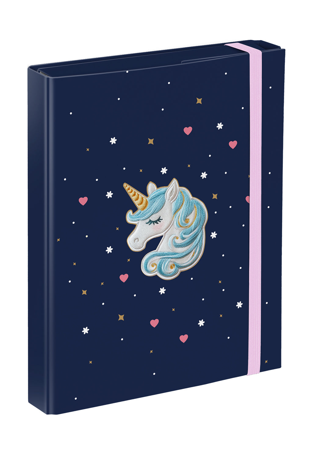 School file folder A5 Unicorn Gold
