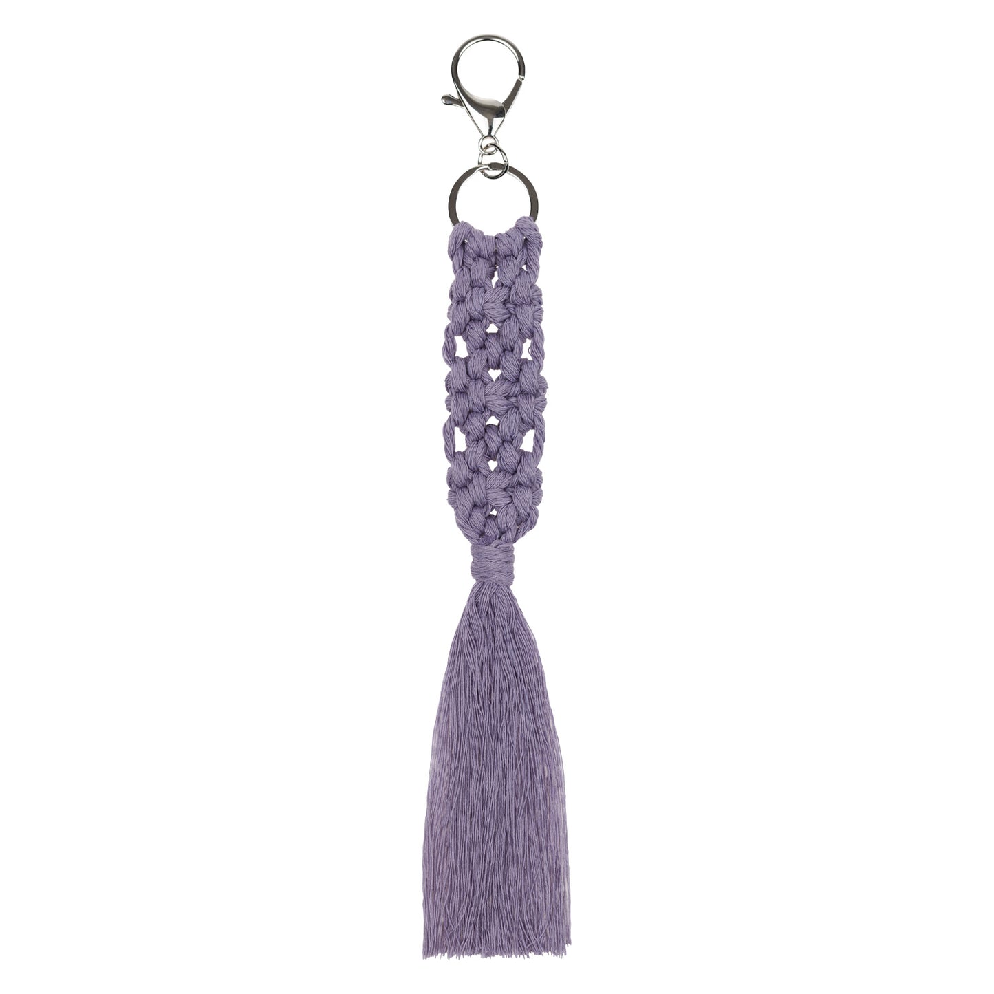 Keychain Macrame lilac