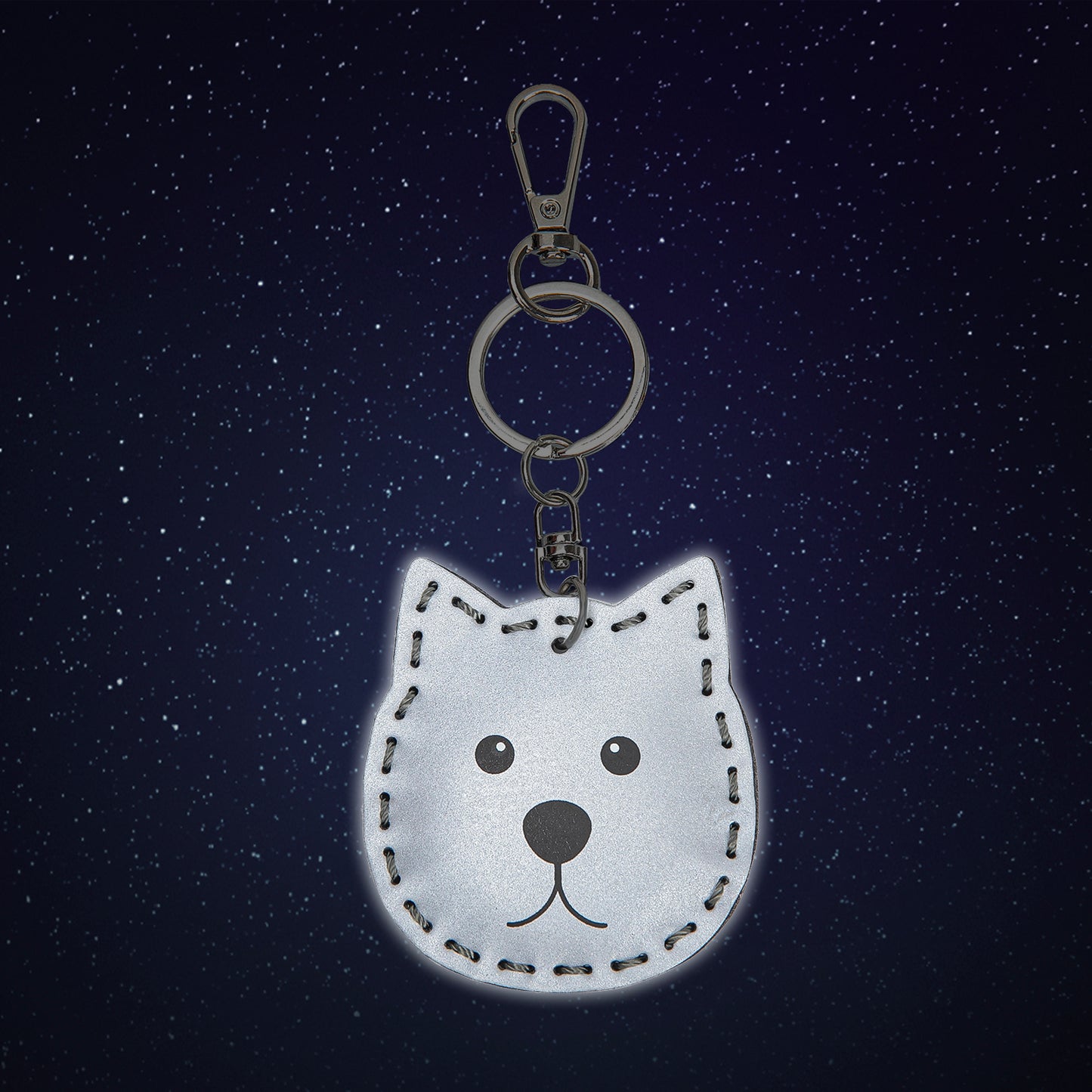 Reflective keychain Dog